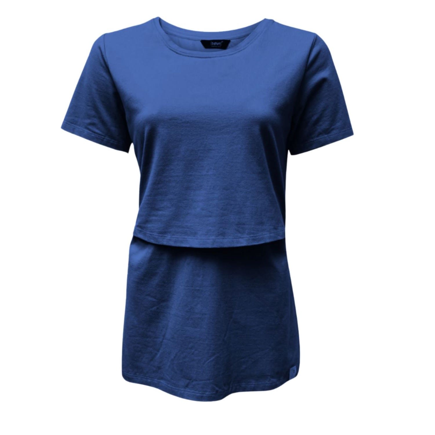 The Bshirt Blue Bshirt Nursing Crew Neck T-shirt In Navy In Blue