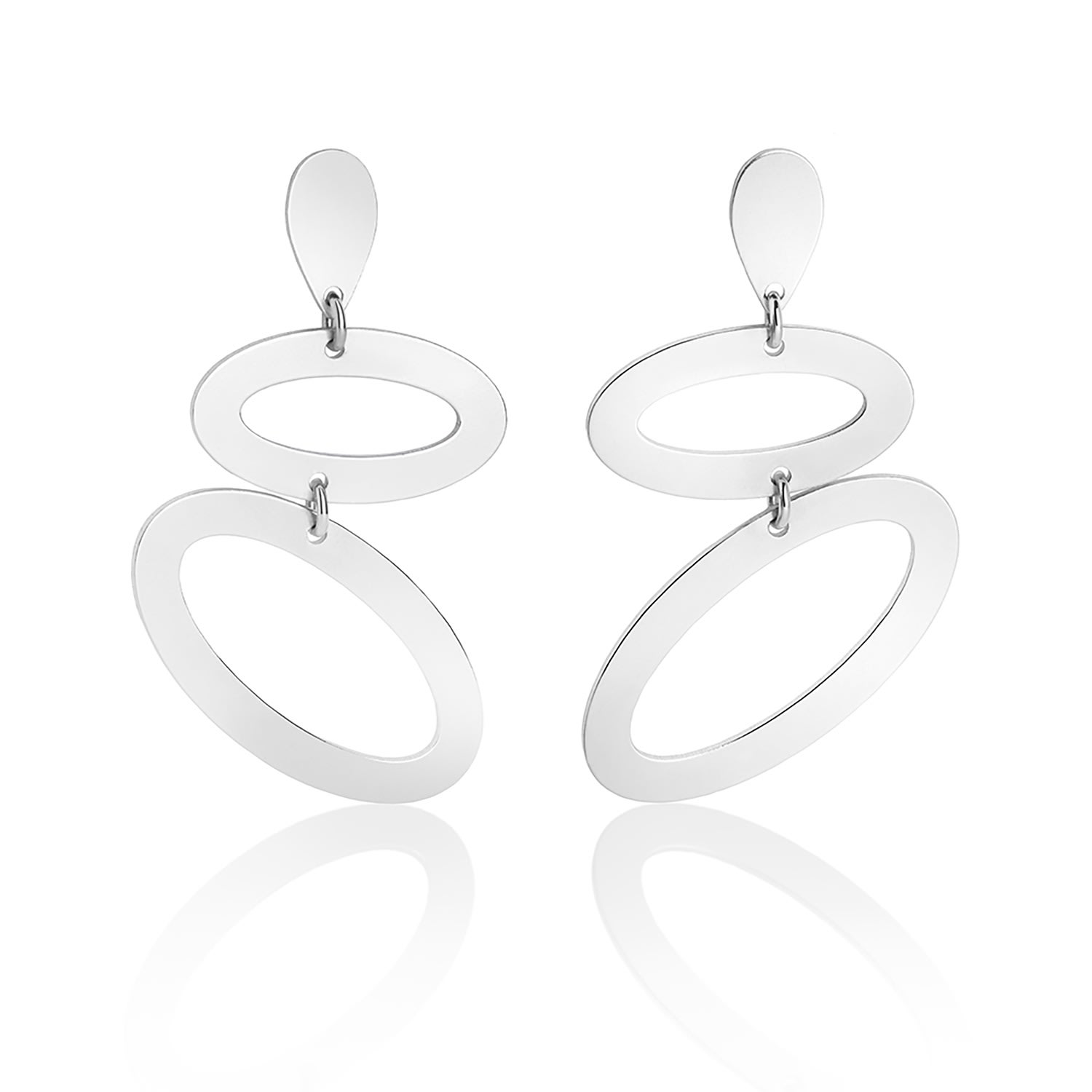 Toolally Women's Ellipses - Sterling Silver In Metallic