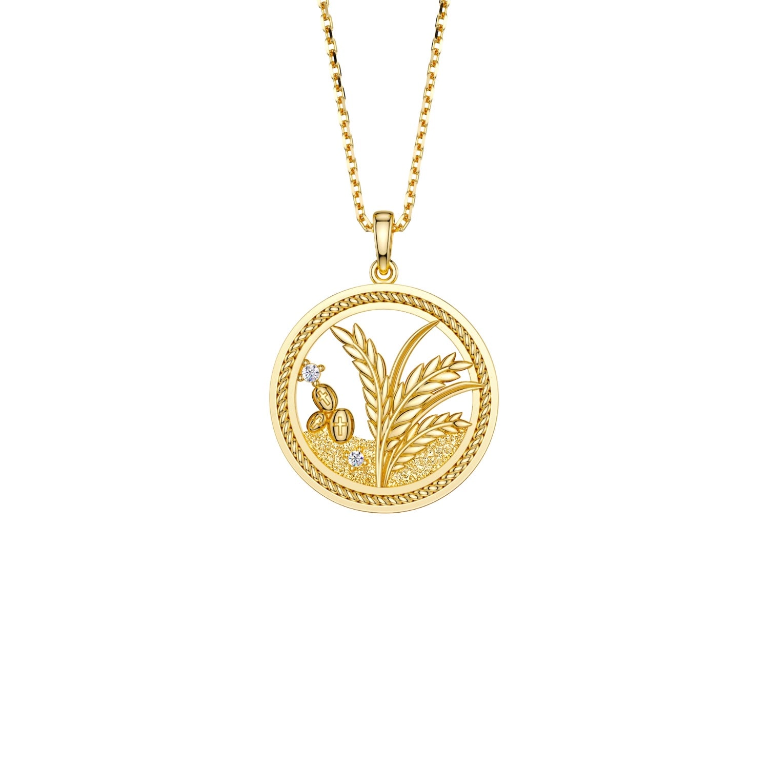 Vanimy Women's Gold Parable Of The Sower Pendant Necklace In Gold