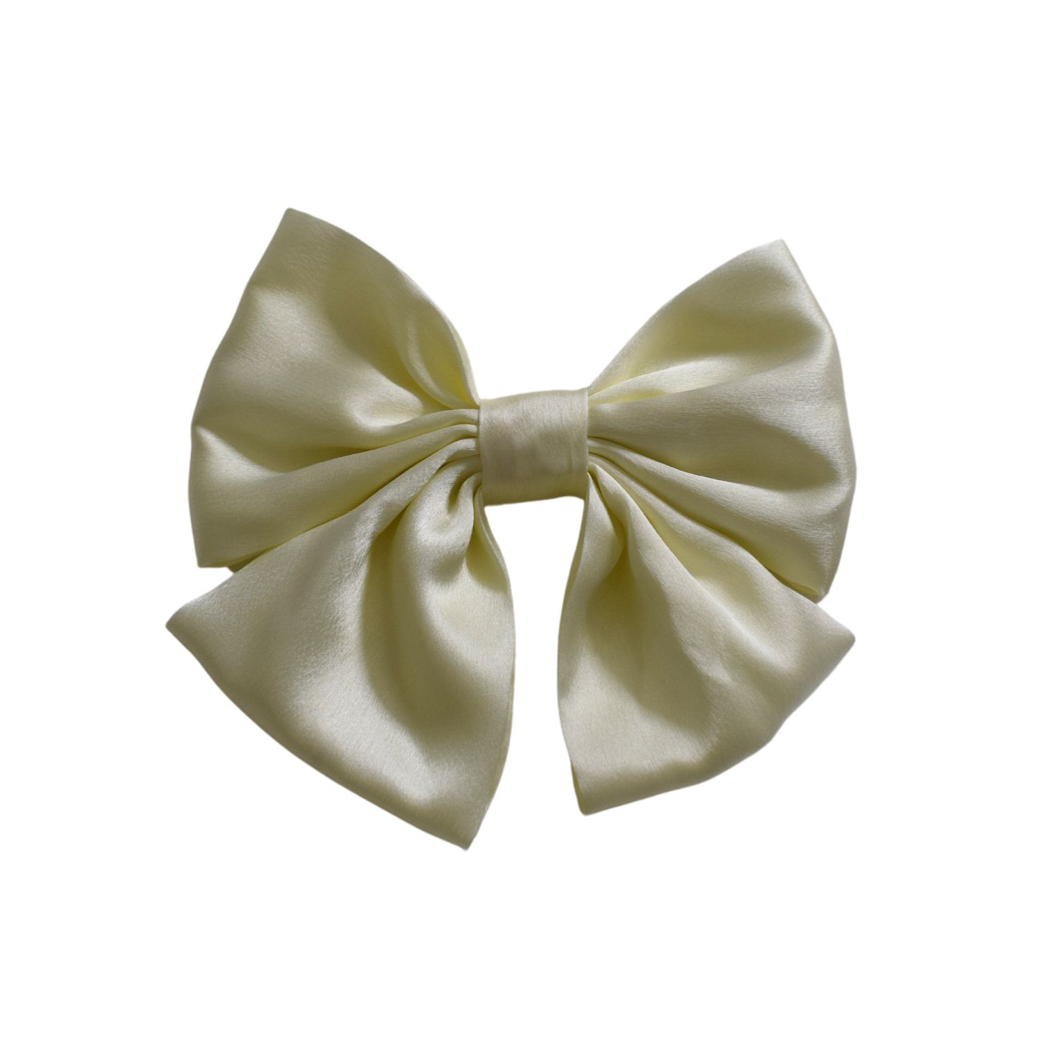 Women’s Neutrals Short Hair Bow Clip - Buttermilk Sylki