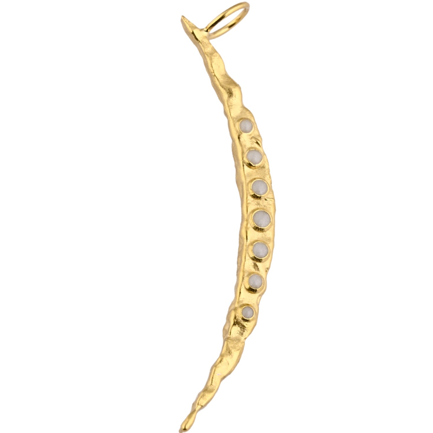 Kensho Heirlooms Women's The Crescent Of Hope Gold Charm In Gold