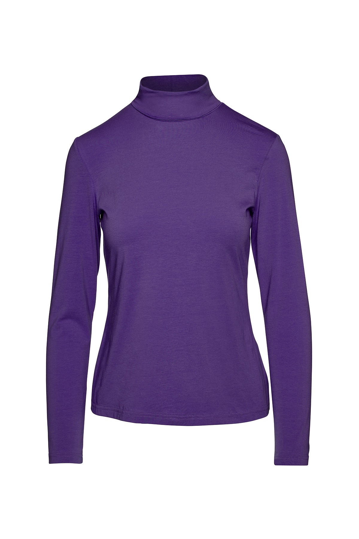 Conquista Women's Pink / Purple Lilac Turtle Neck Top In Sustainable Fabric In Pink/purple