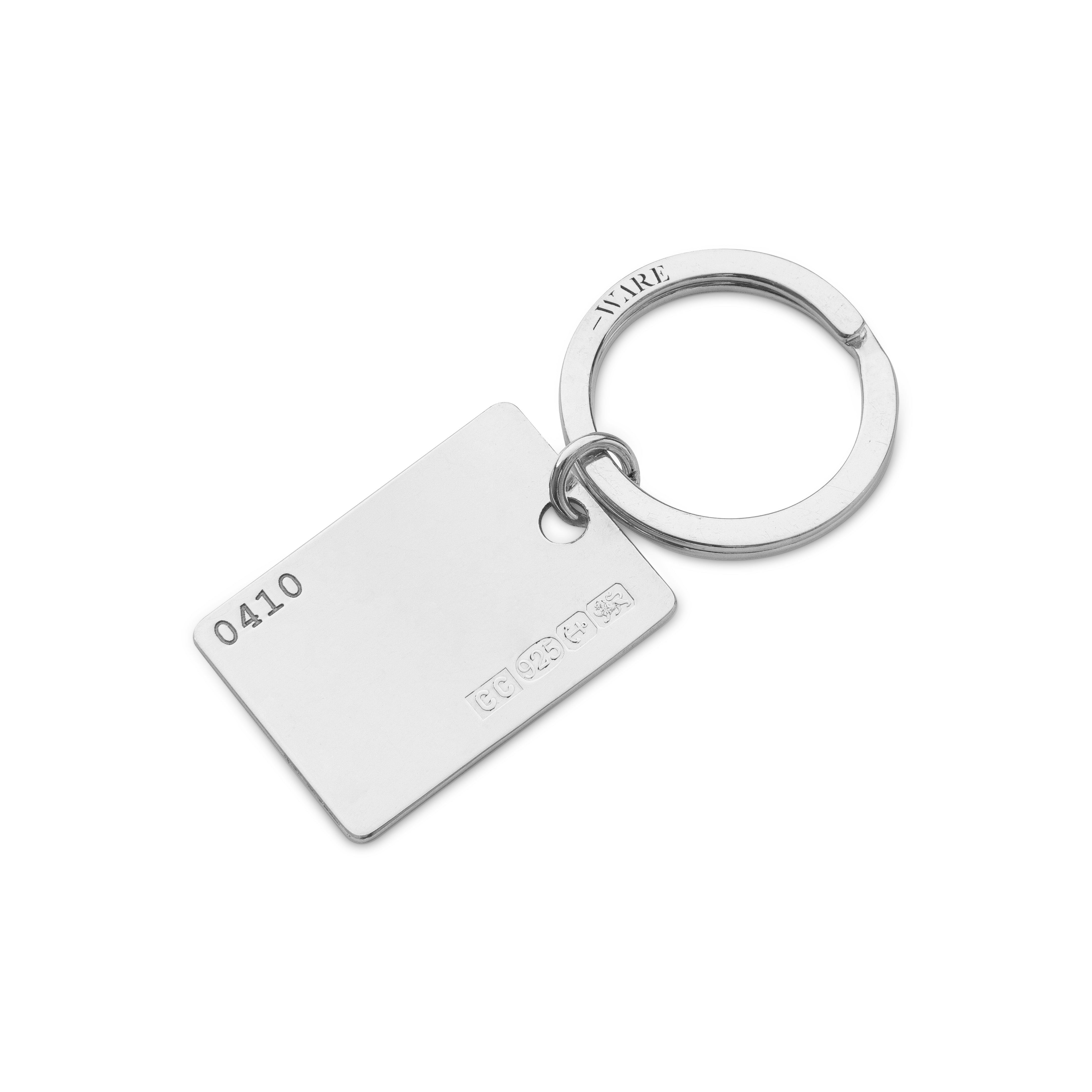 Neutrals / Silver Tag Key Ring Ware Collective