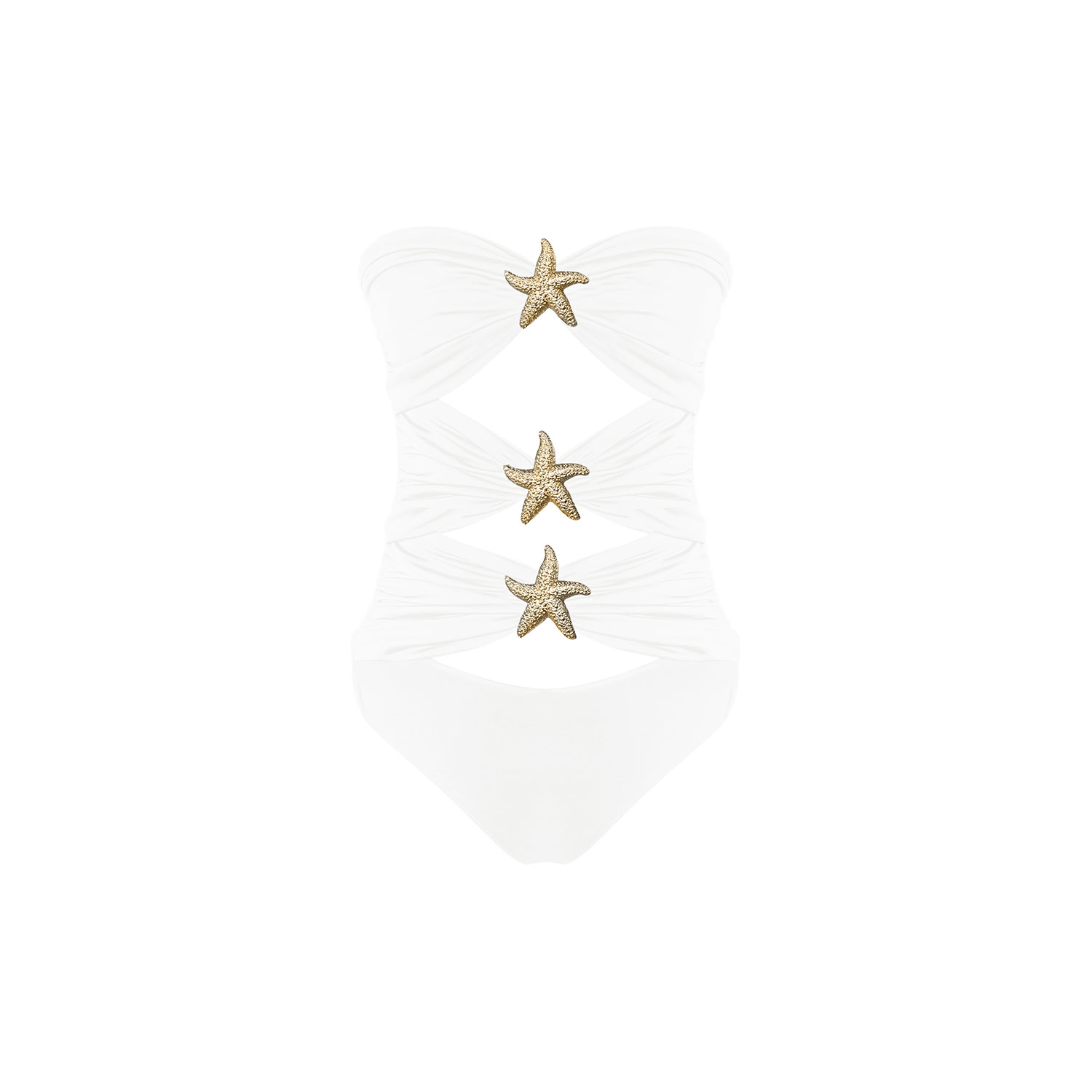 Gigii's Women's Nadia Swimsuit Bridal White In White