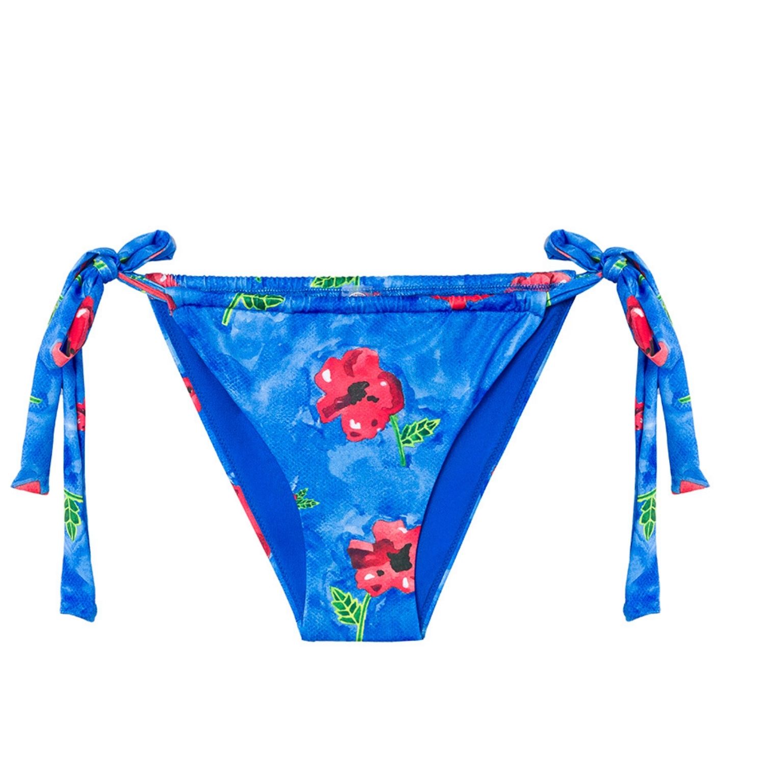 Heliophilia Women's Blue Poppy Bikini Bottom In Blue