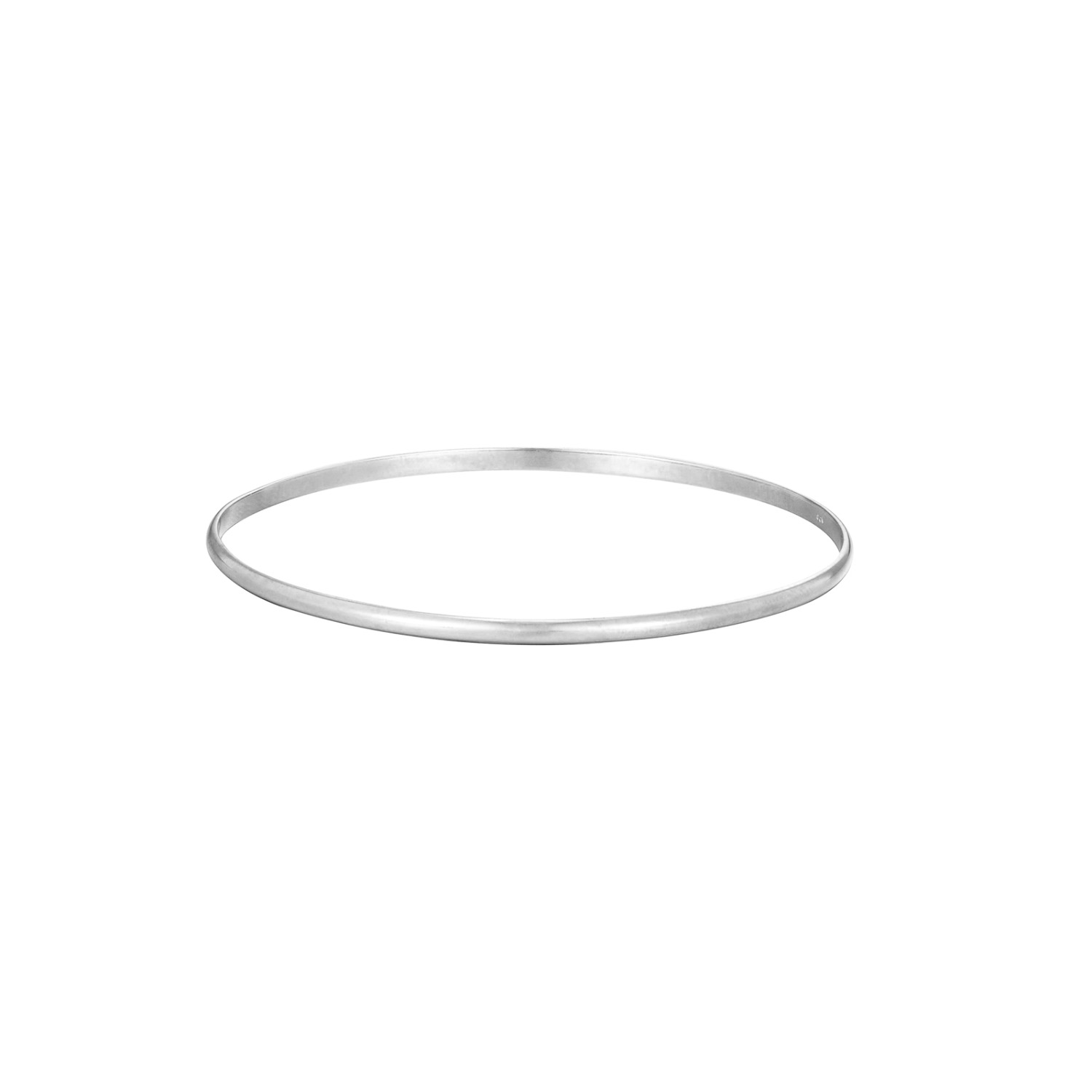 Women’s Ecoated Sterling Silver Minimalist Plain Curve Bangle Seol + Gold