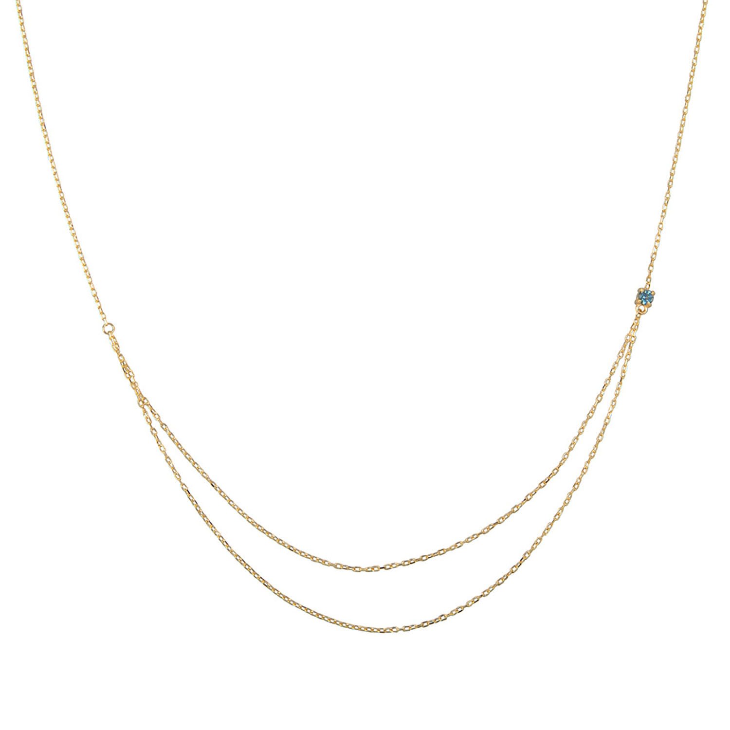 Ana Dyla Women's Elodie London Topaz Necklace In Gold