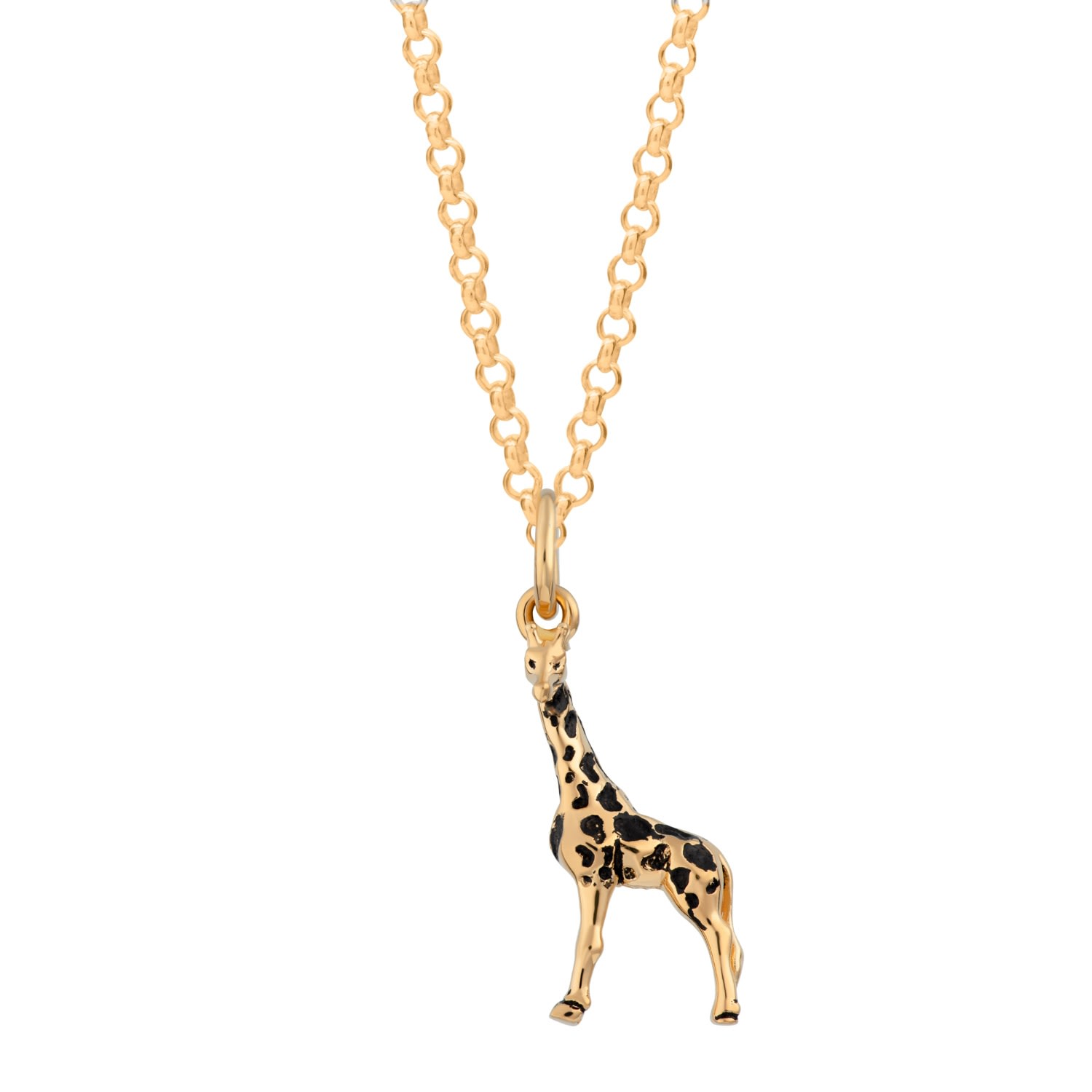 Women’s Gold Plated Giraffe Necklace Lily Charmed