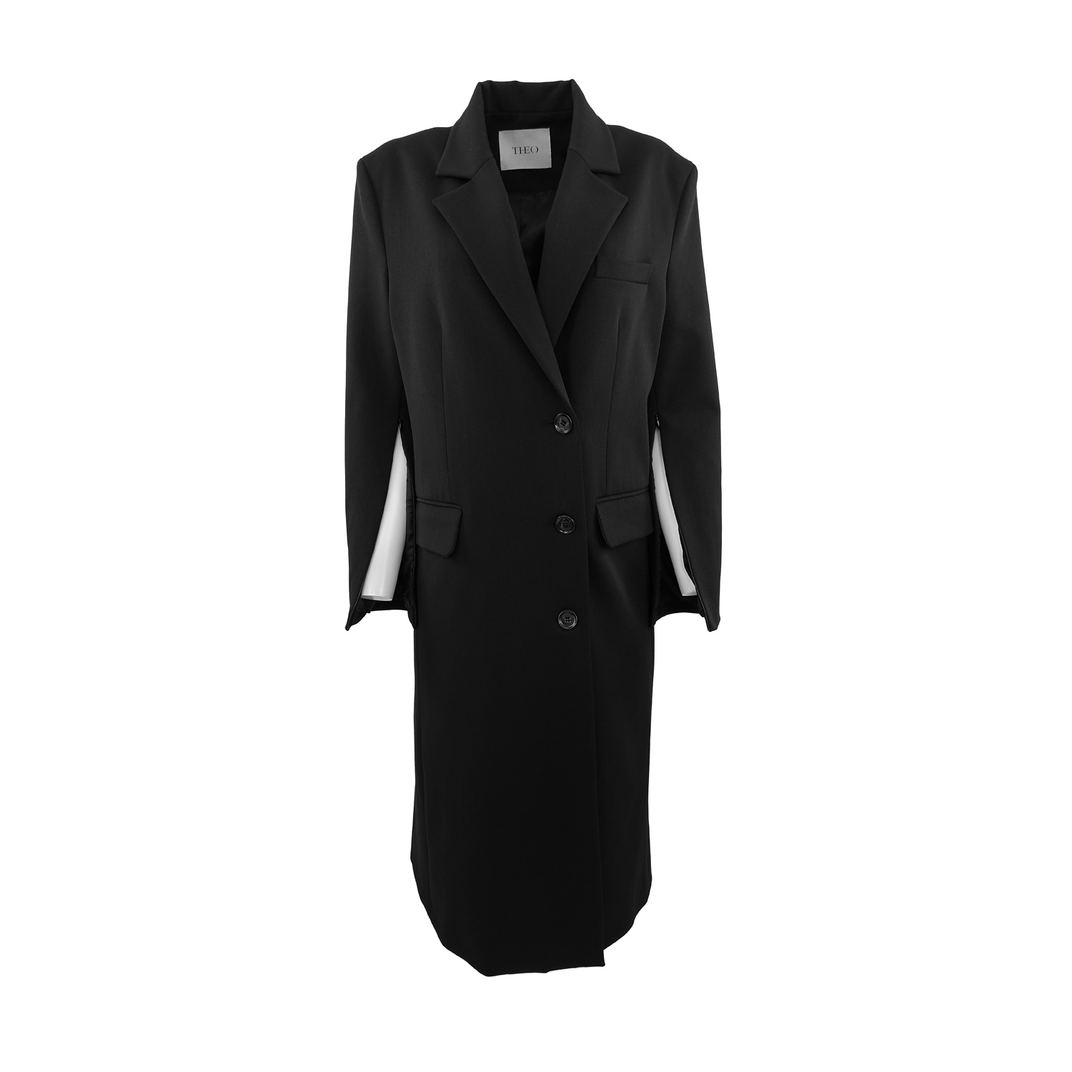 Women’s Black Aphrodite Travel Friendly Coat Extra Small Theo the Label