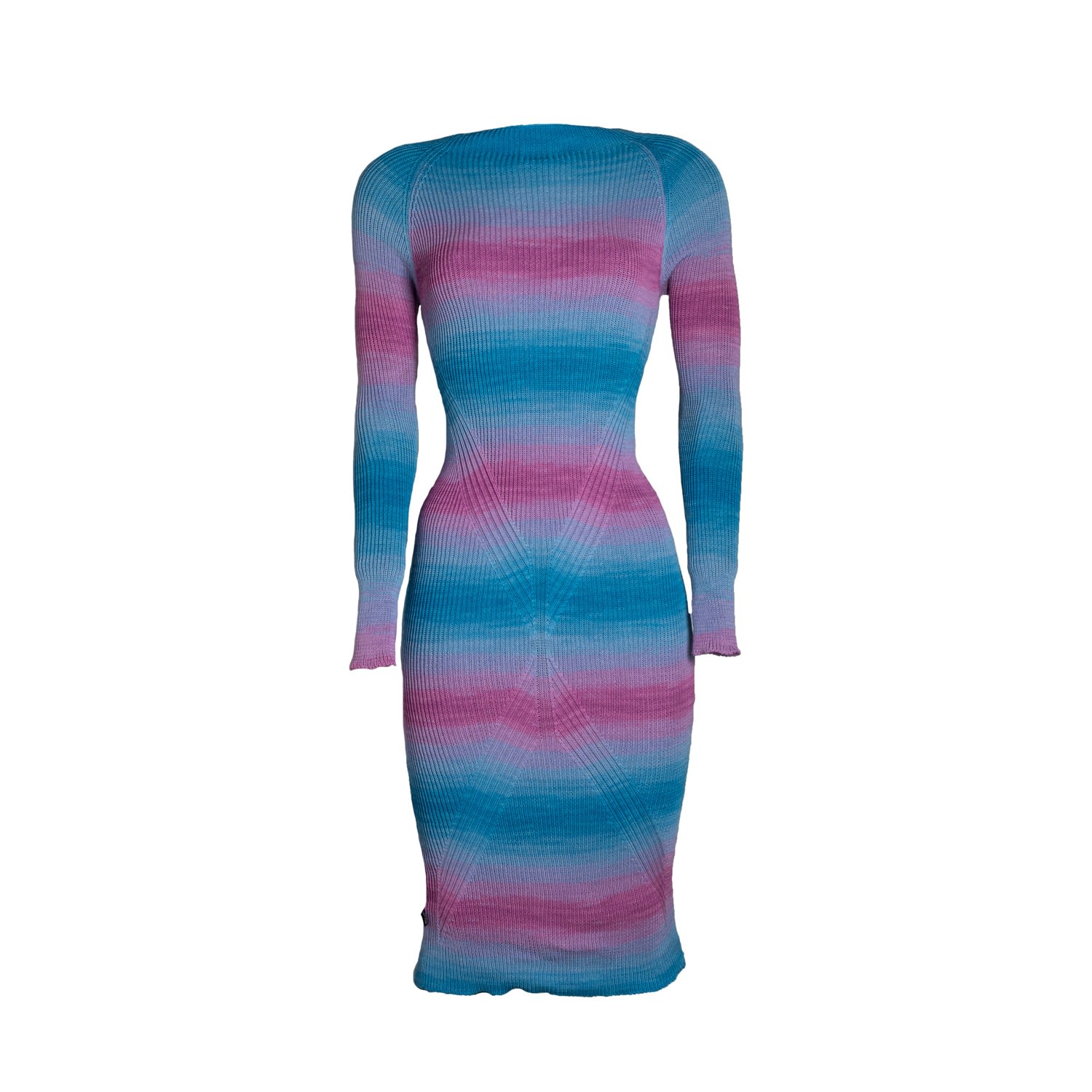 Süel Knitwear Women's Blue / Pink / Purple Gabi Dress Pink-sea In Blue/pink/purple