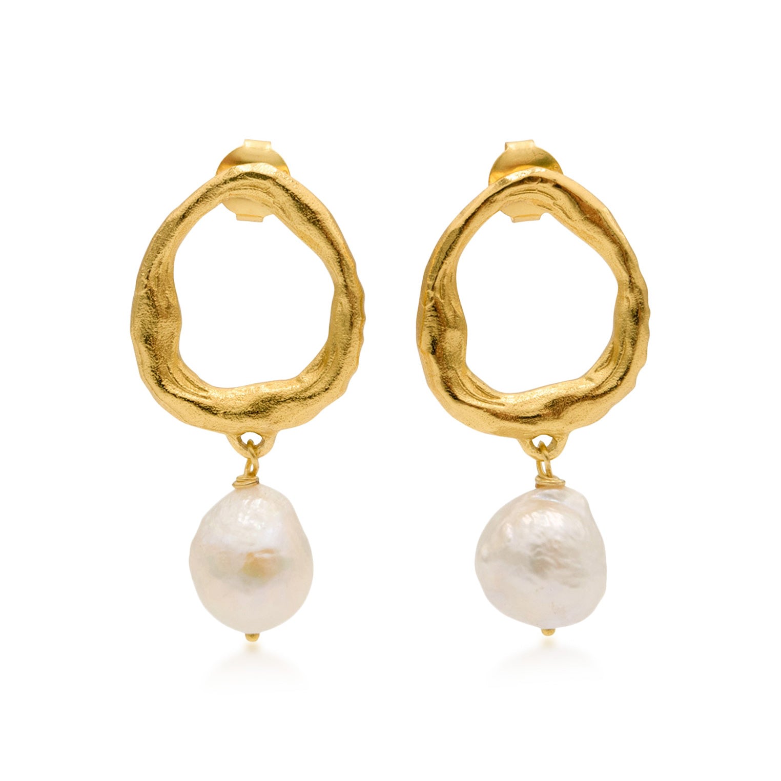 Women’s Gold La Pearl Earrings Haze & Glory