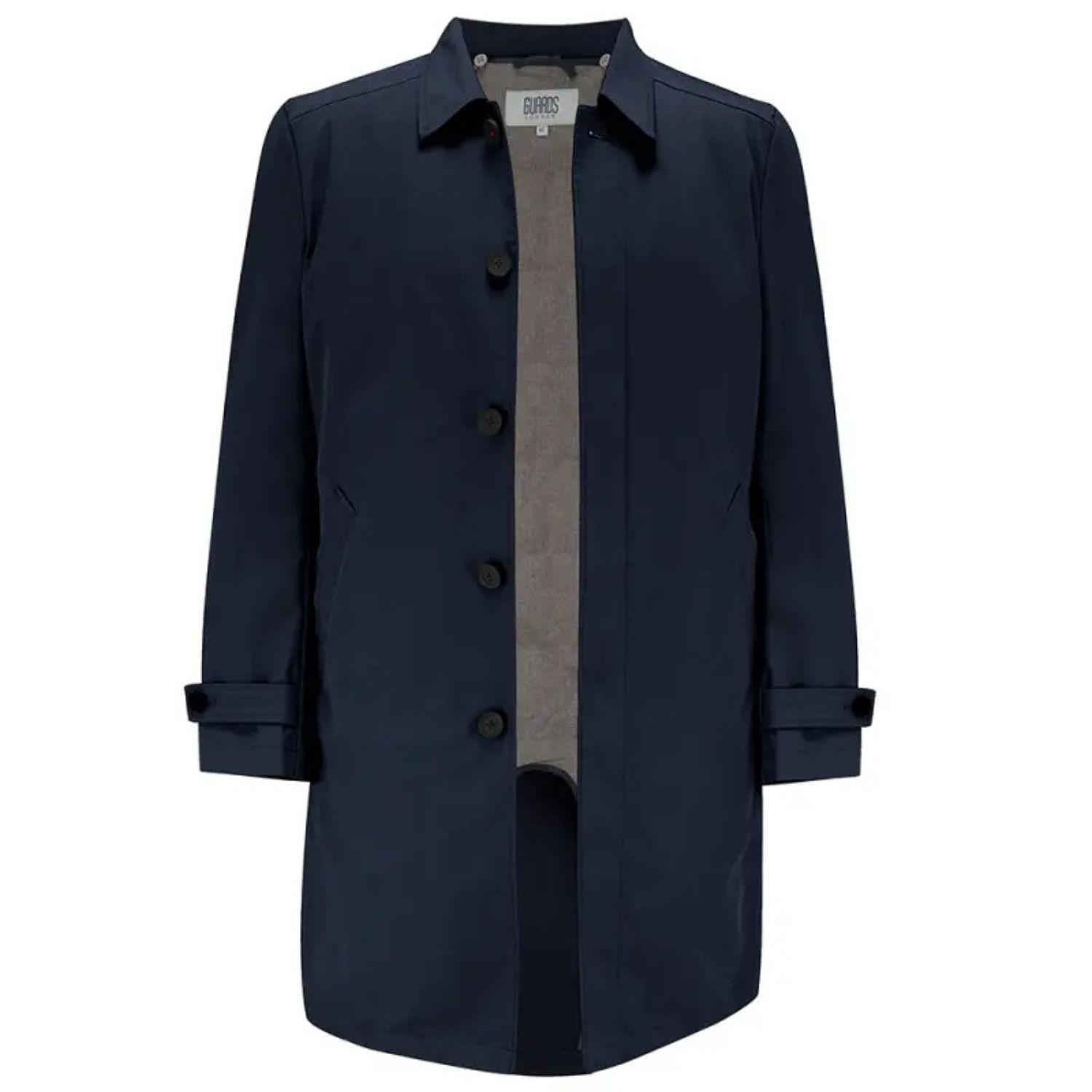 Guards London Men's Blue Spitalfield City Raincoat - Navy In Blue