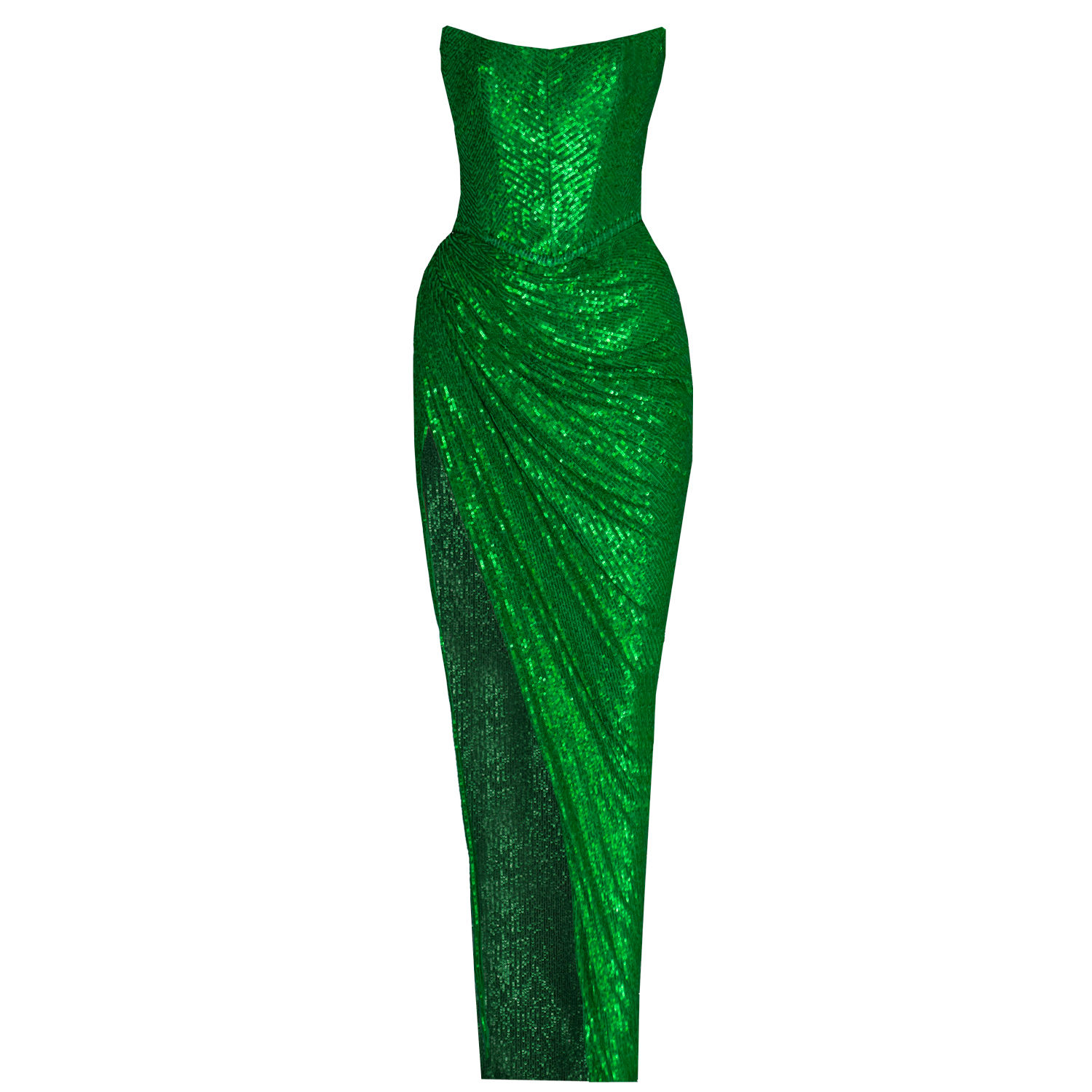 Angelika Jozefczyk Women's Gaia Sequin Evening Gown Green In Green