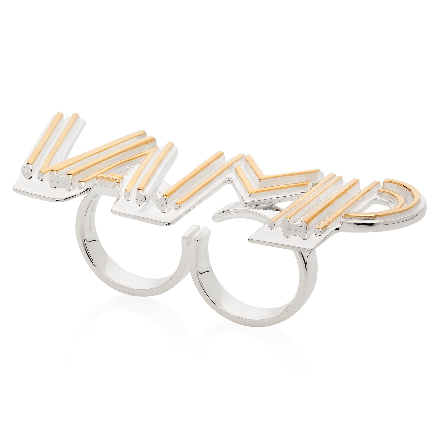 Women’s Gold / Silver Vamp Knuckleduster Yasmin Everley Jewellery