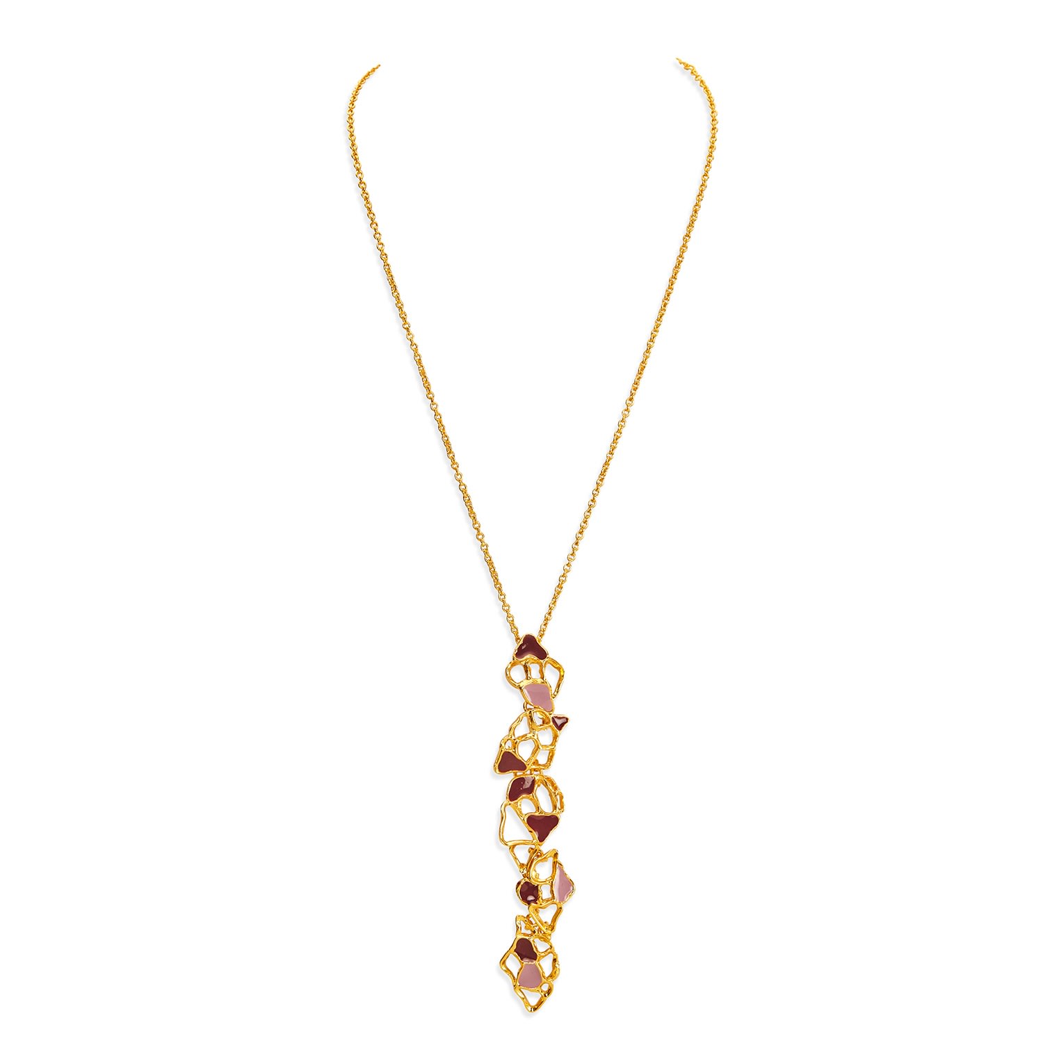 Women’s Gold And Enamel Gaia Necklace Dhwani Bansal