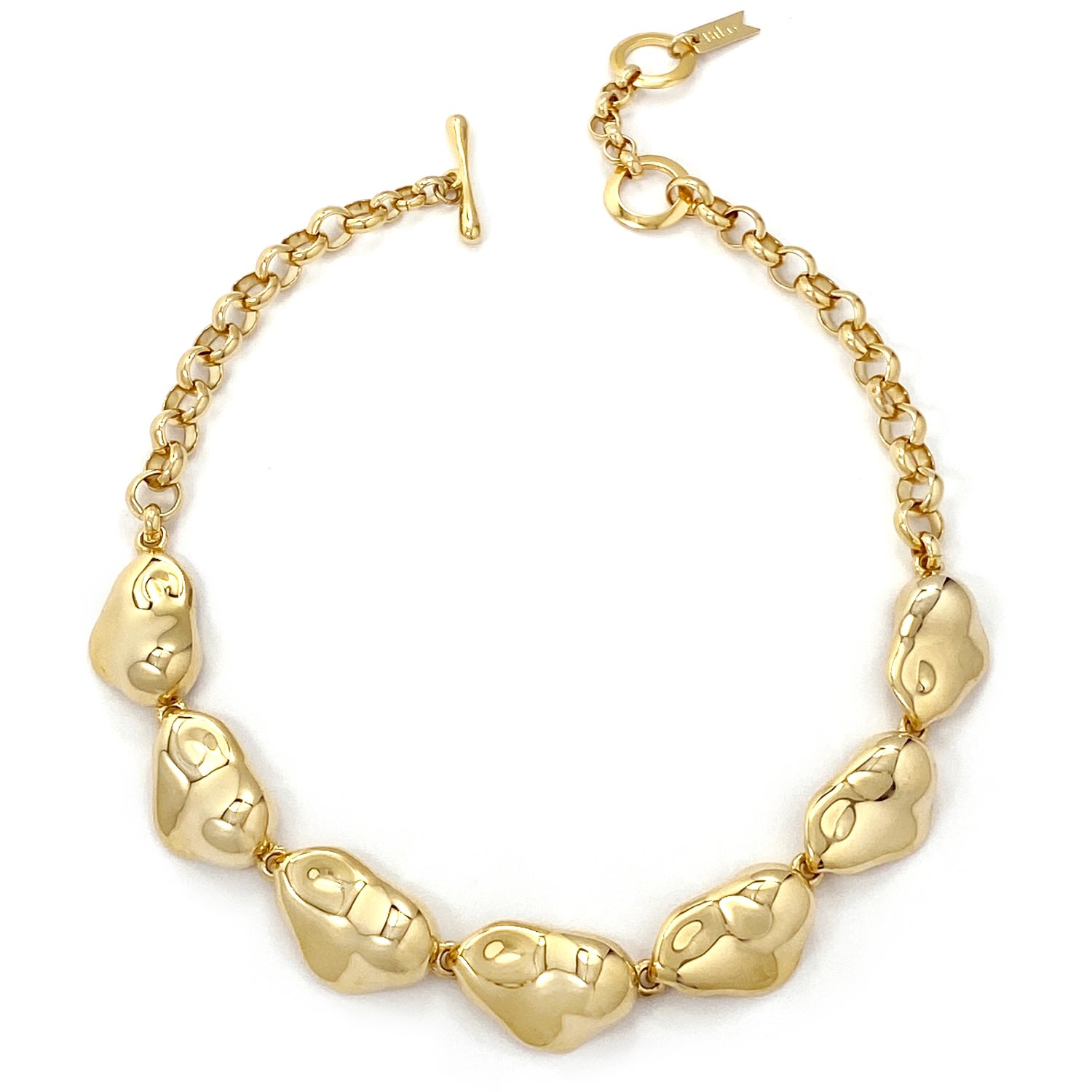 Biko Women's Molten Collar Gold In Gold
