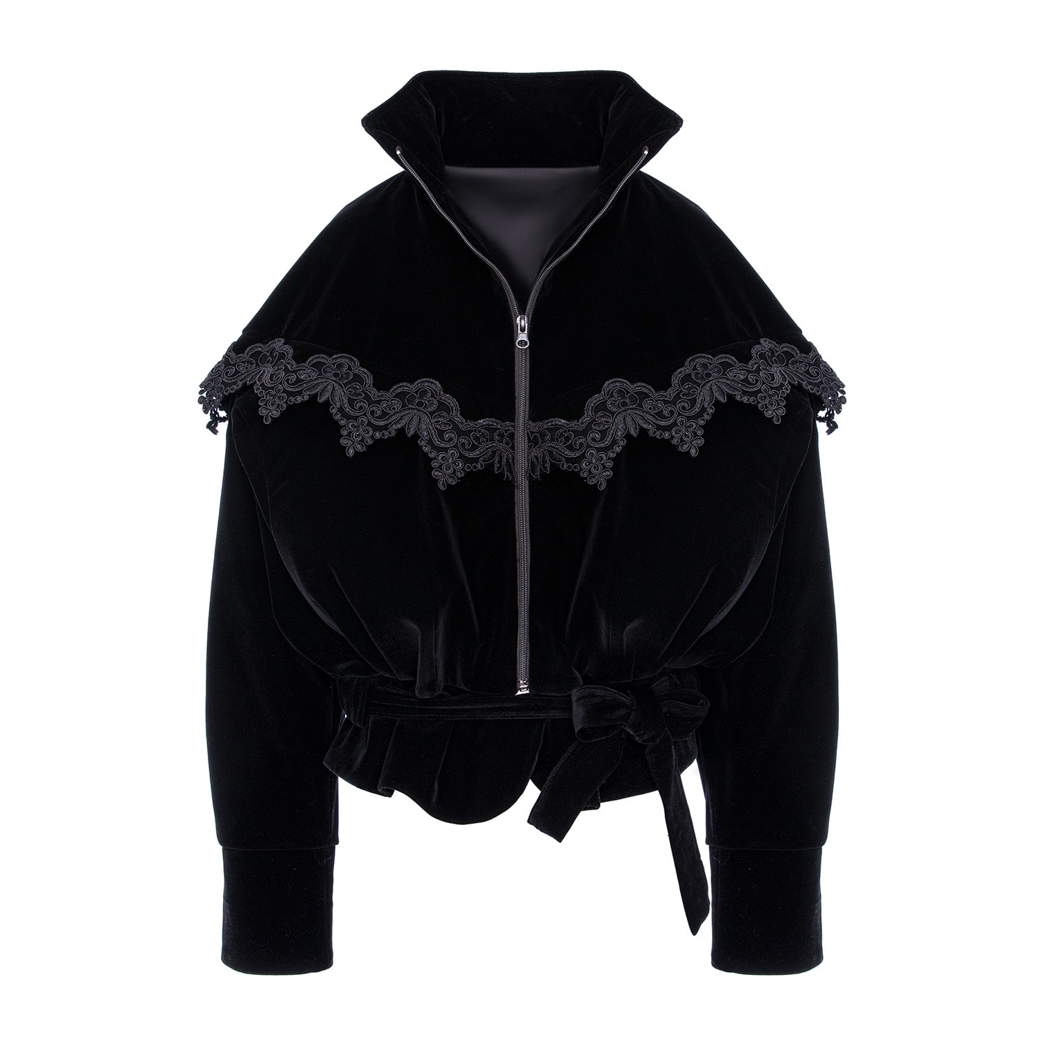 Concept A Trois Women's Velvet Black Jacket- Special Capsule Self Ready To Wear In Black