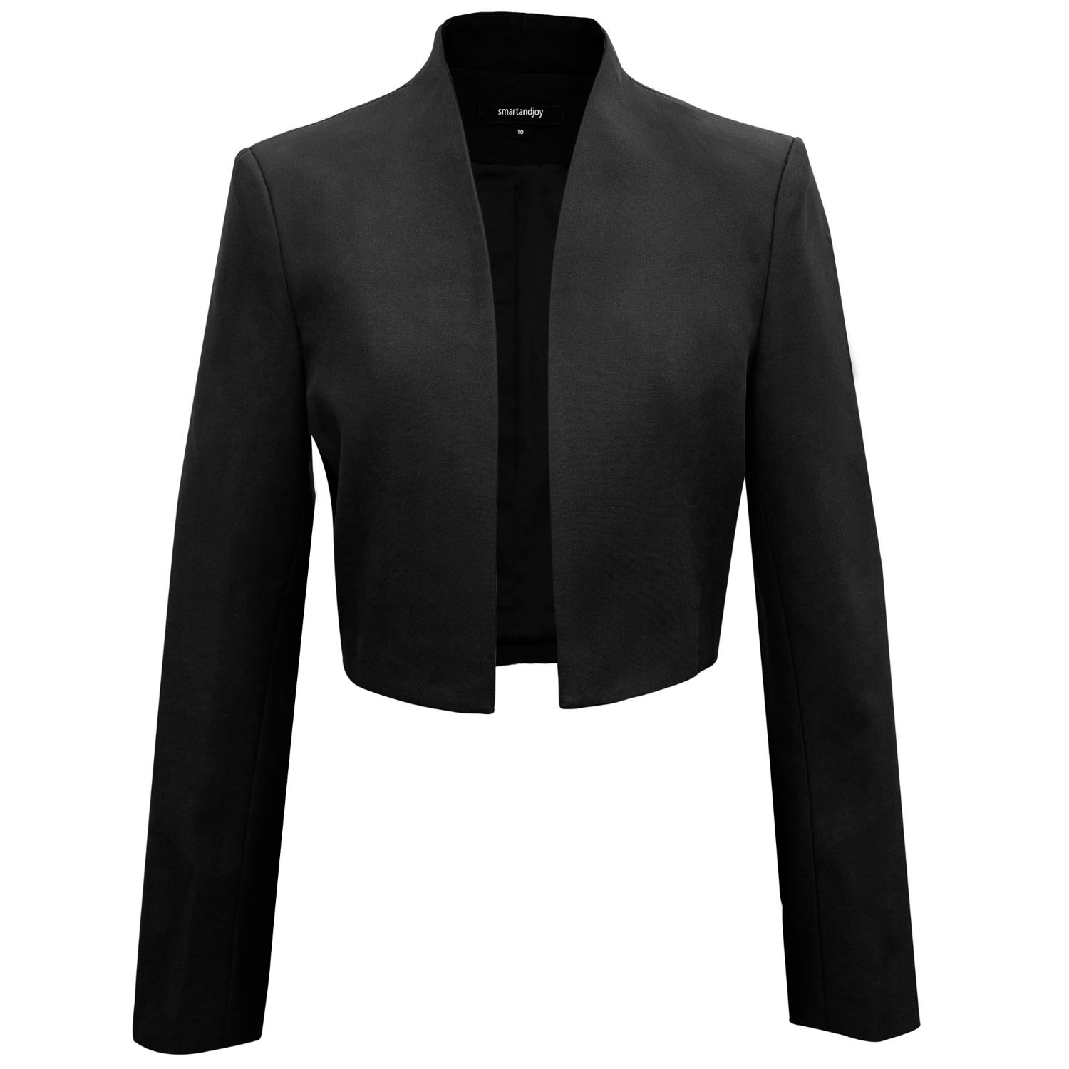 Women’s Short Bolero Jacket - Black Medium Smart and Joy