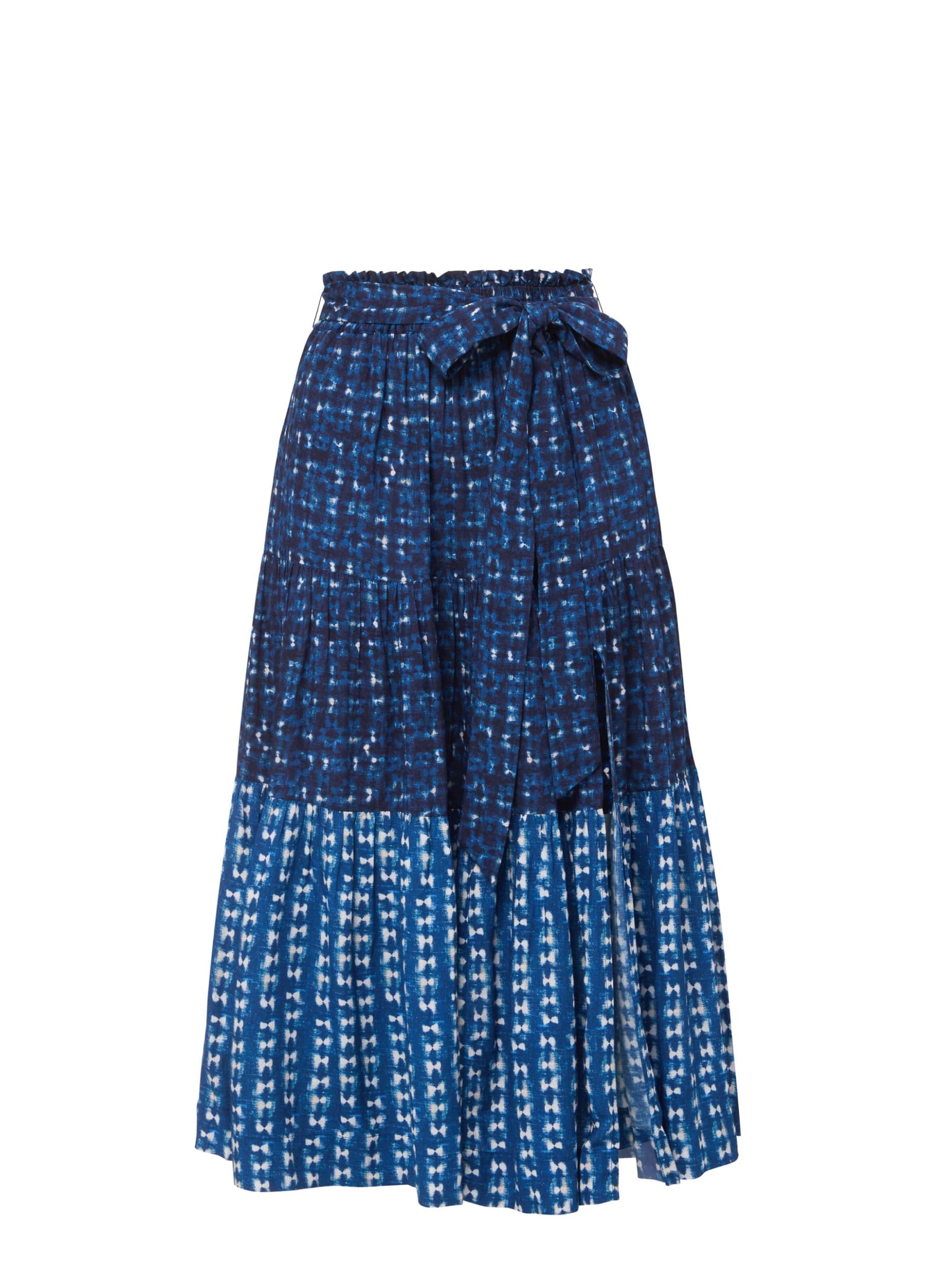 Change Of Scenery Women's Blue / White Jenni Skirt In Denim Tides Colorblock In Blue/white