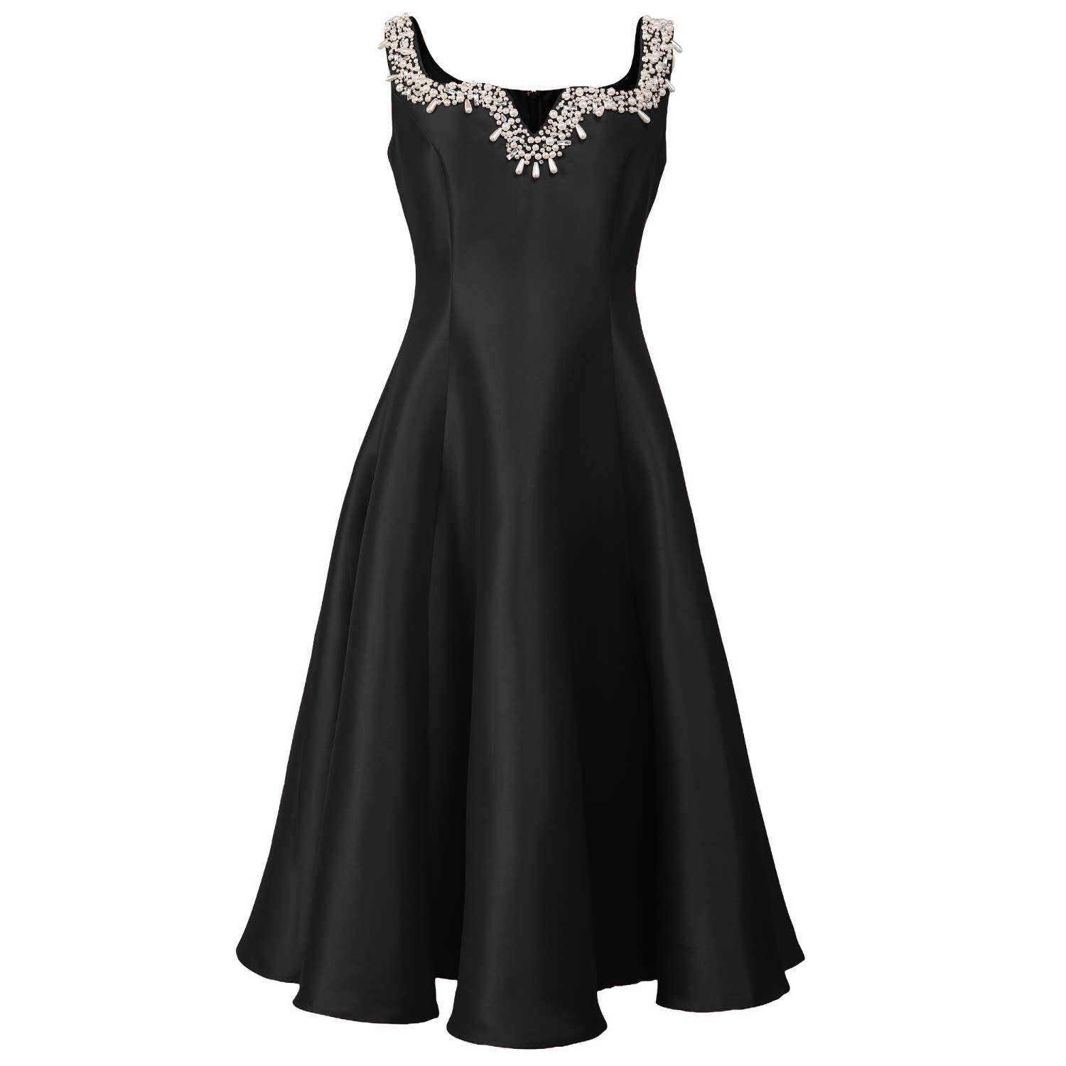 green emerald velvet dress Ladivine CC0389 Fitted Embellished Formal Gown with Plunging Neckline Black / 8 main image 1