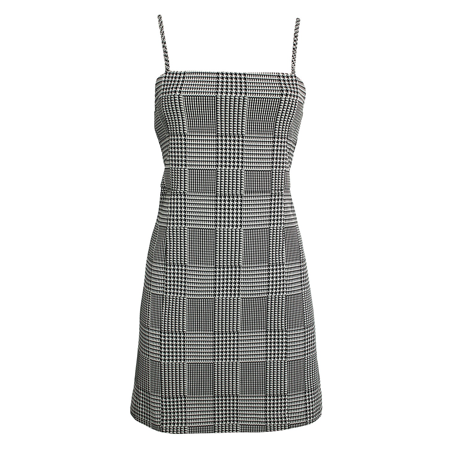 90S Mini Dress In Houndstooth Check ...