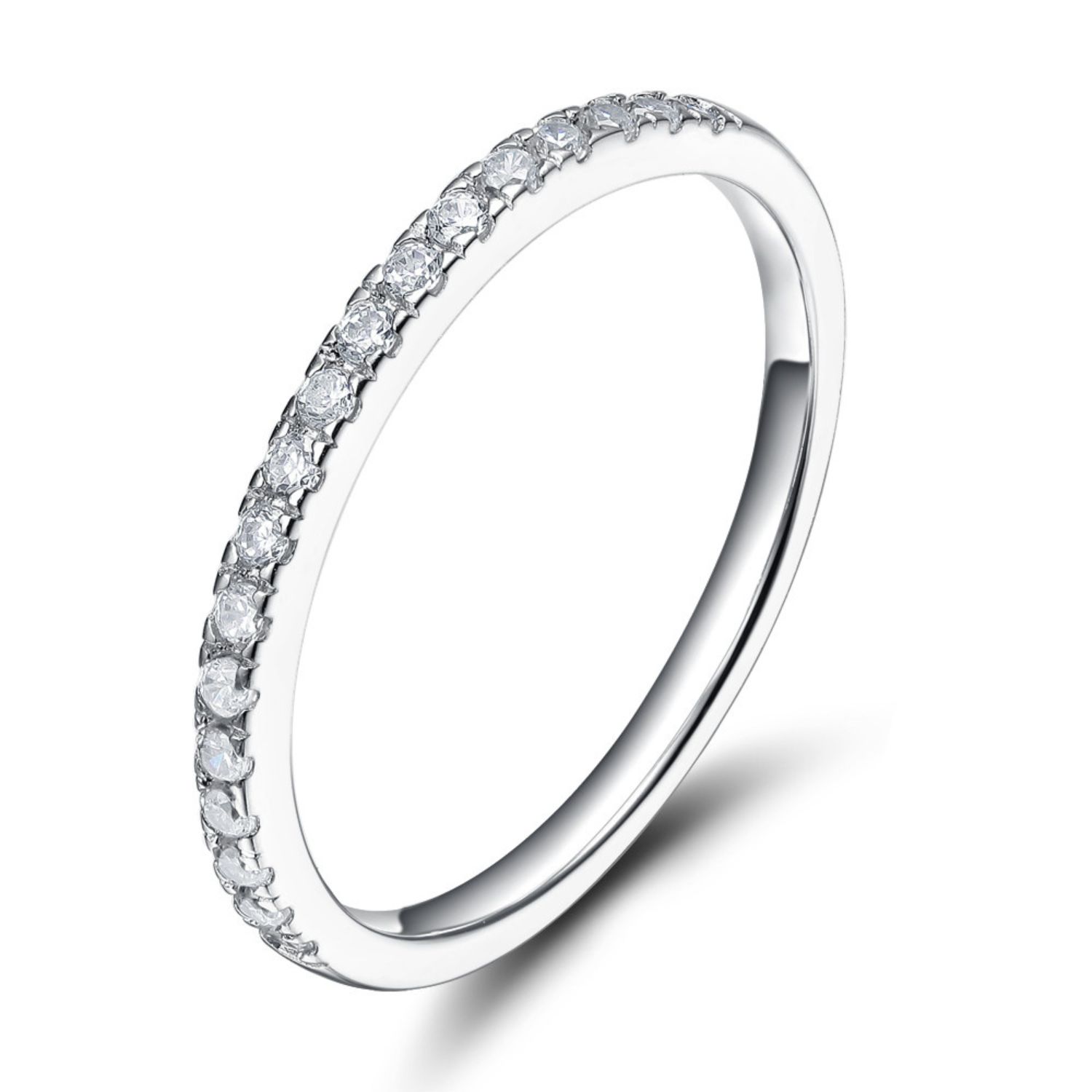 Women’s Silver Halo Pavè Ring Atelier Jewellery