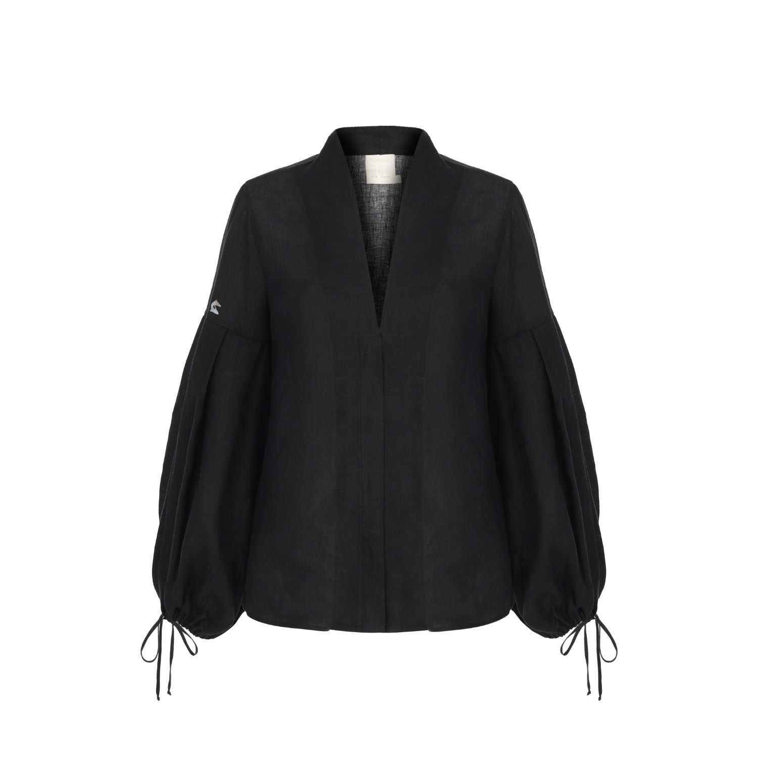 Dor Raw Luxury Women's The Present Linen Shirt - Black