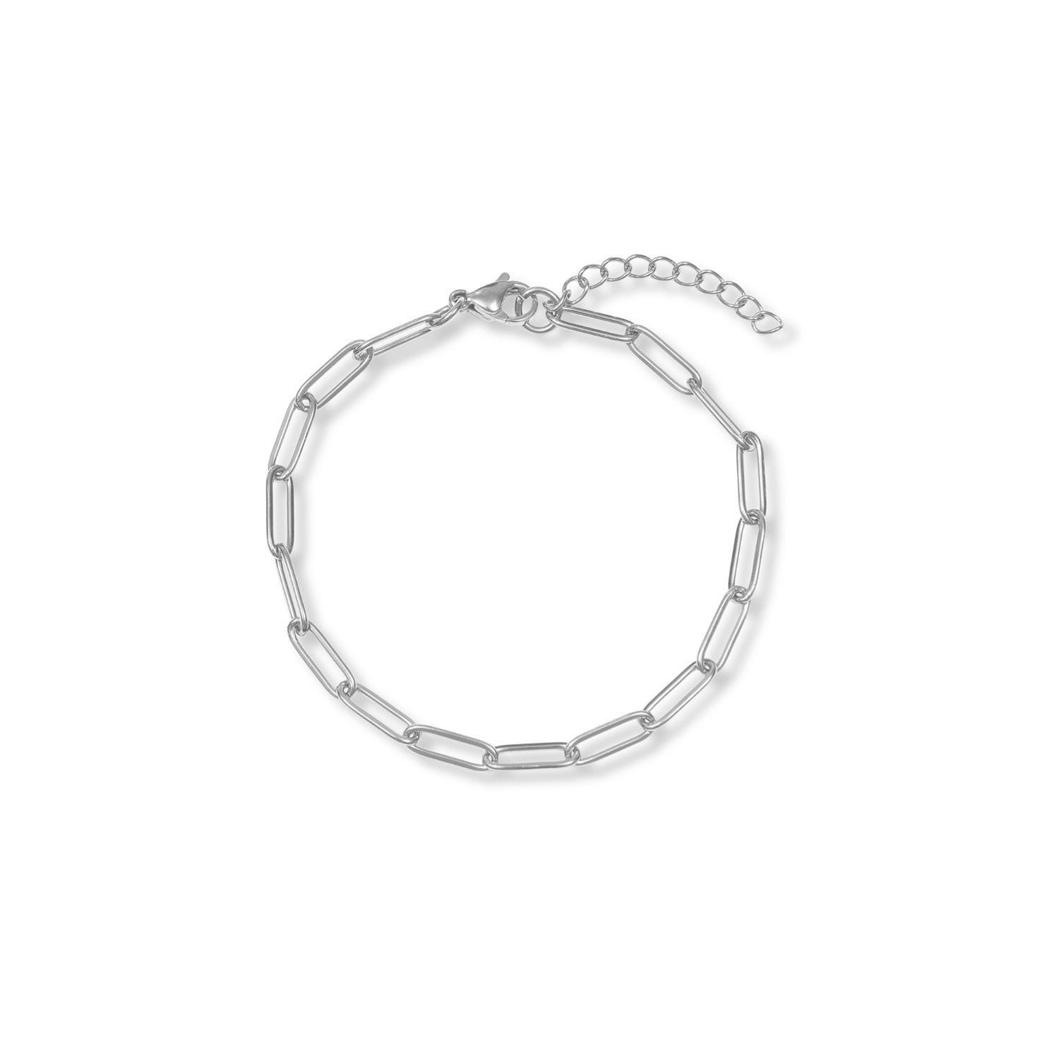 A Weathered Penny Women's Silver Cable Chain Bracelet In White