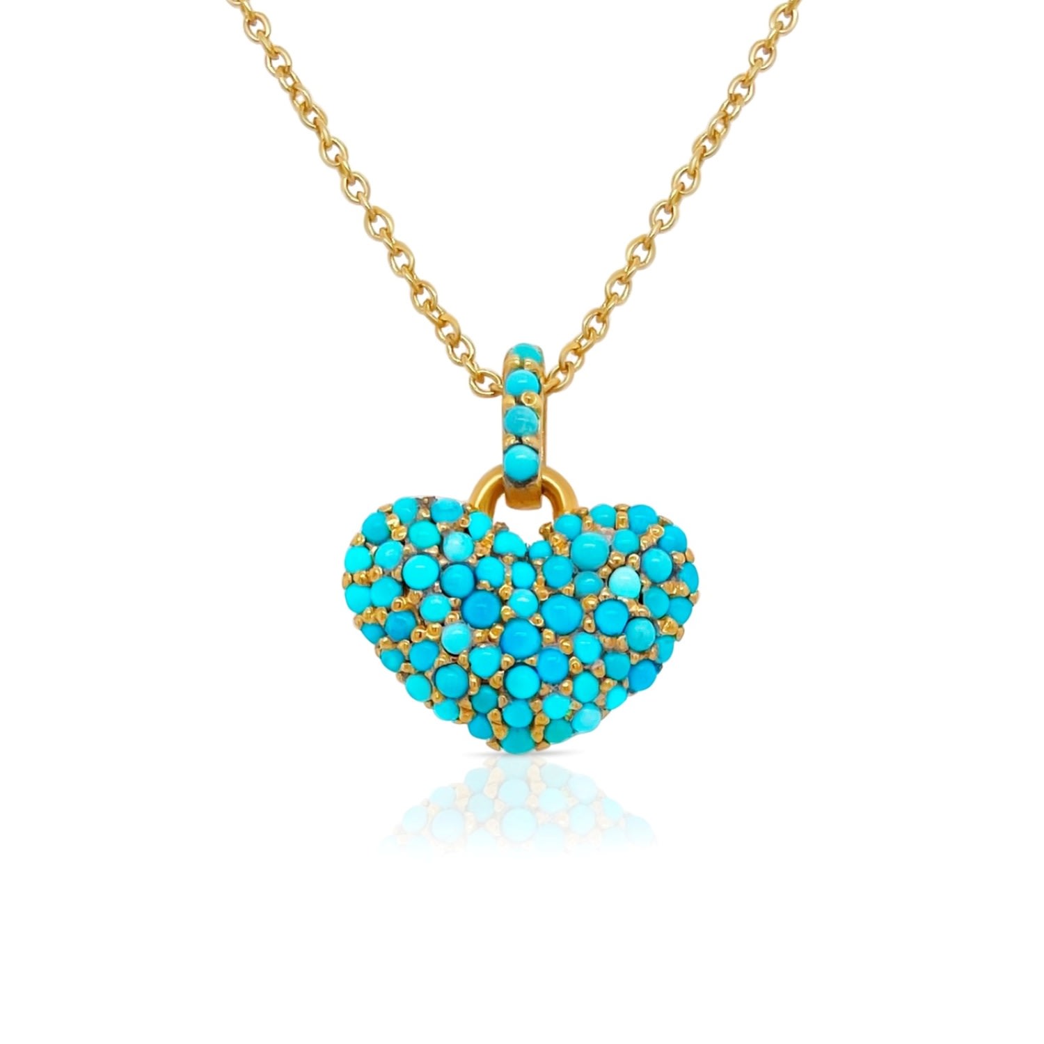 Women’s Blue / Gold Heart Of Gold Gem Bazaar Jewellery