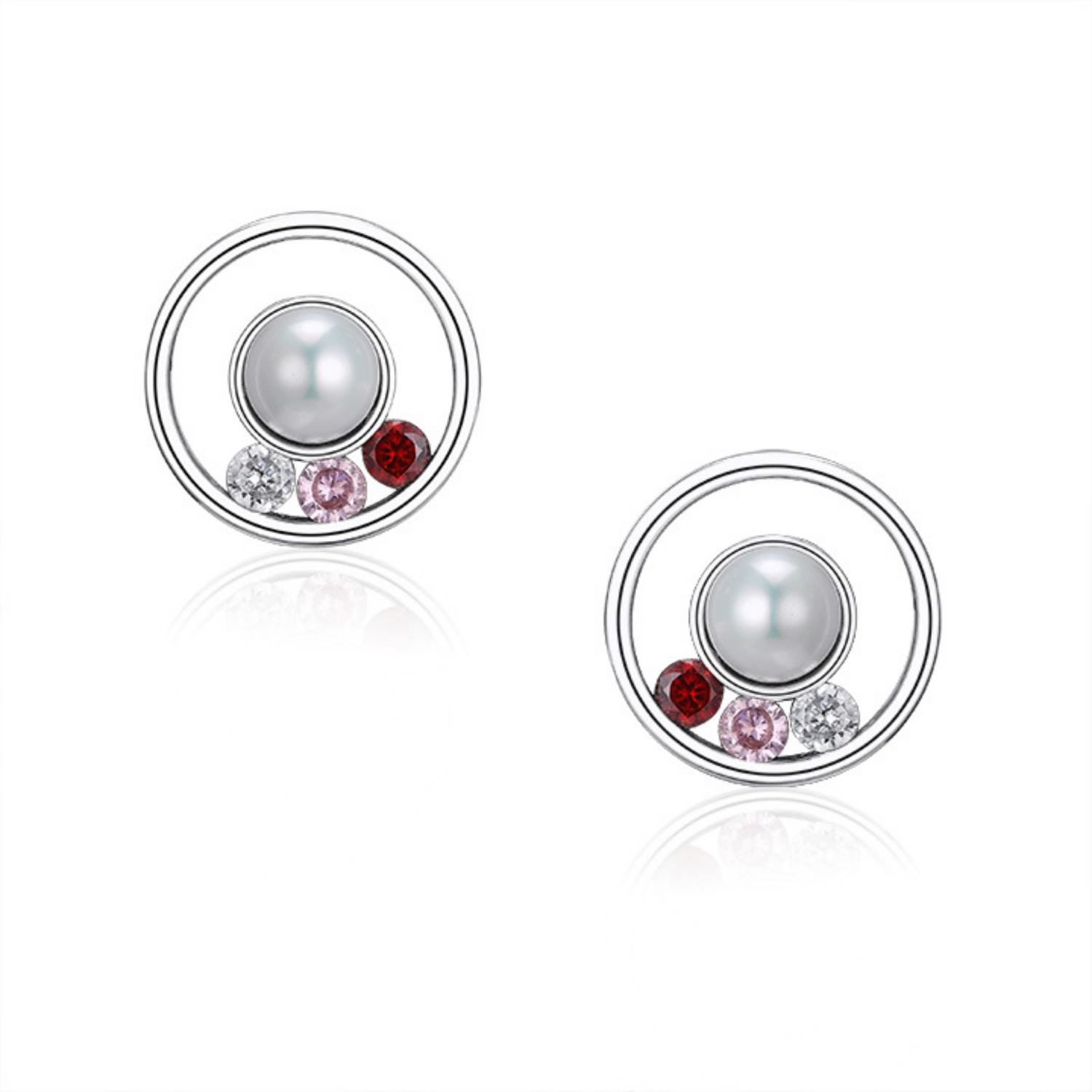 House Of Elliott Women's Halona Silver Earrings