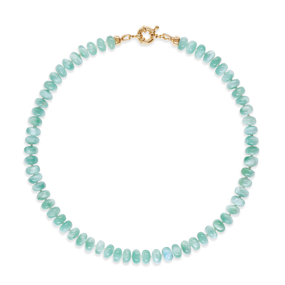 Women’s Green Mint Moonstone Serentiy Necklace | Amelia Roxanna Jewellery