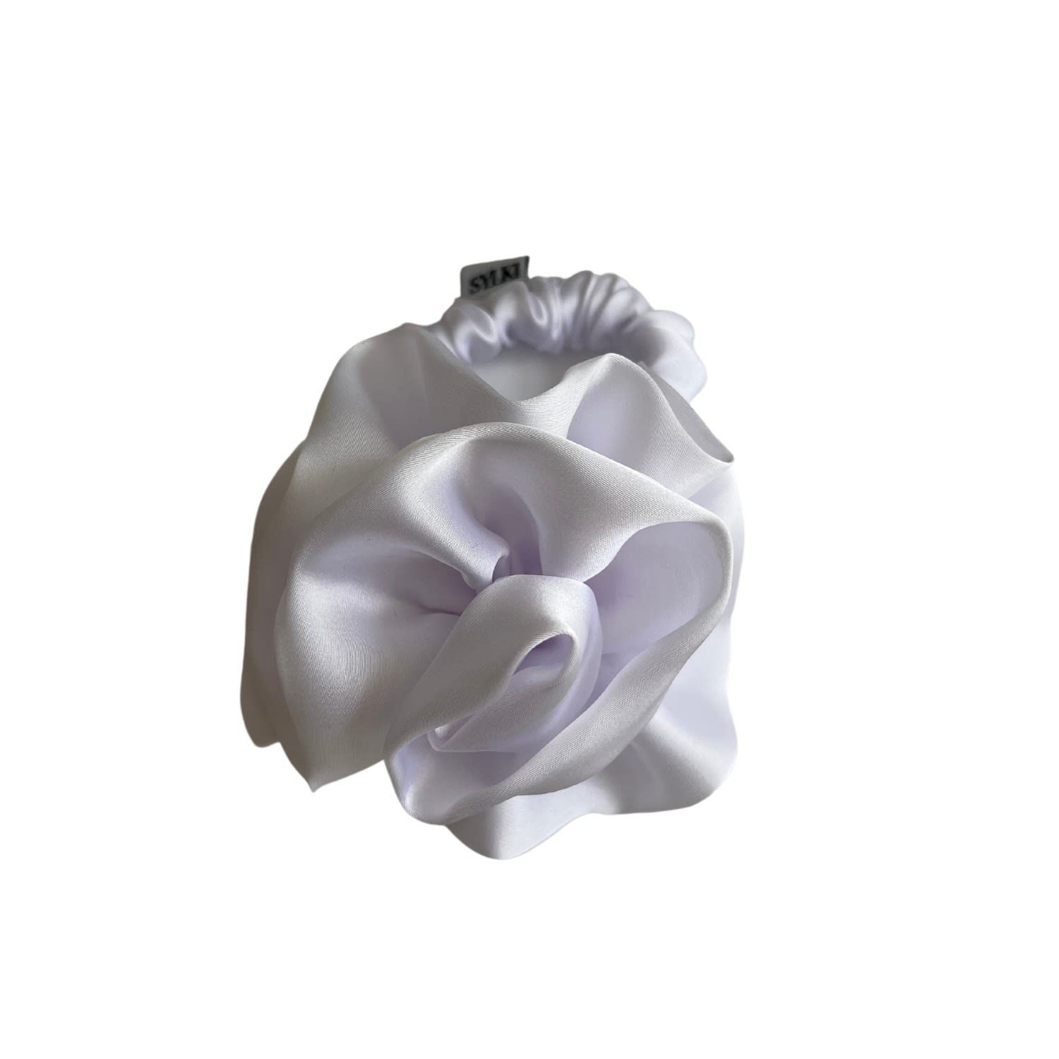 Women's White Flower Applique Hair Tie | Sylki