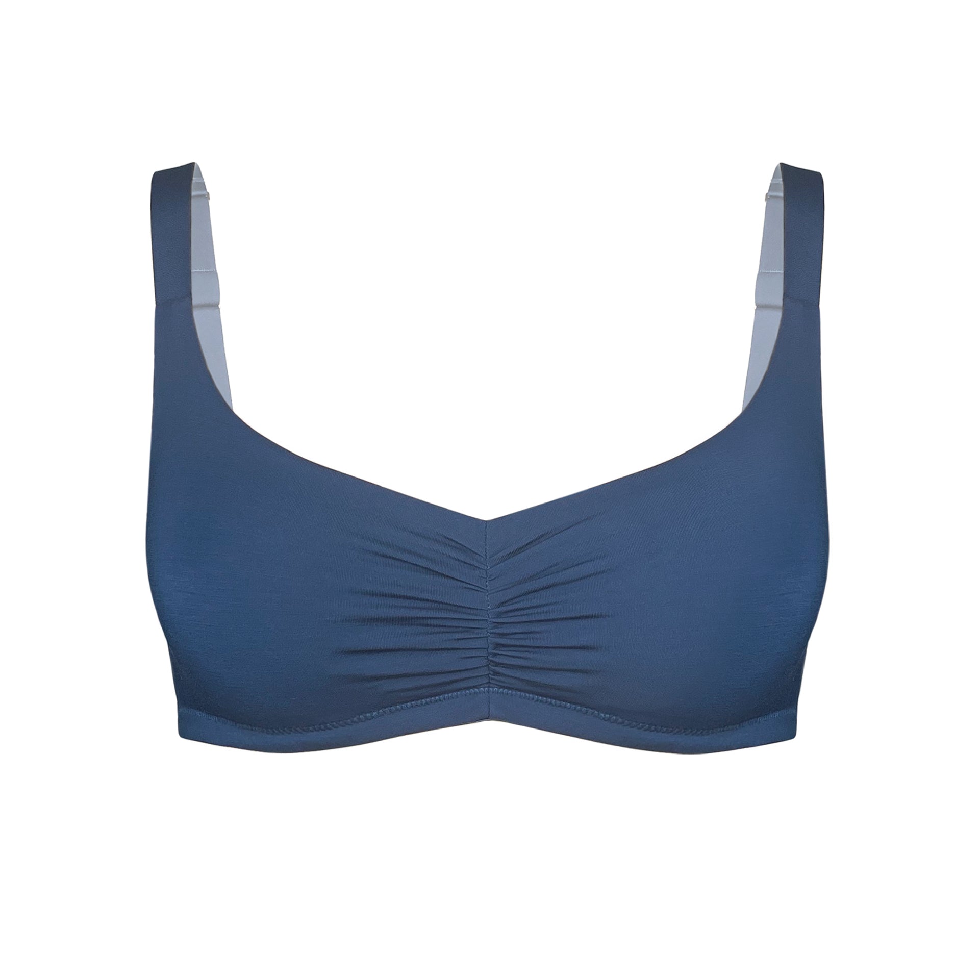 Monique Morin Lingerie Women's Caress Sweetheart Bralette Dark Denim Blue In Blue