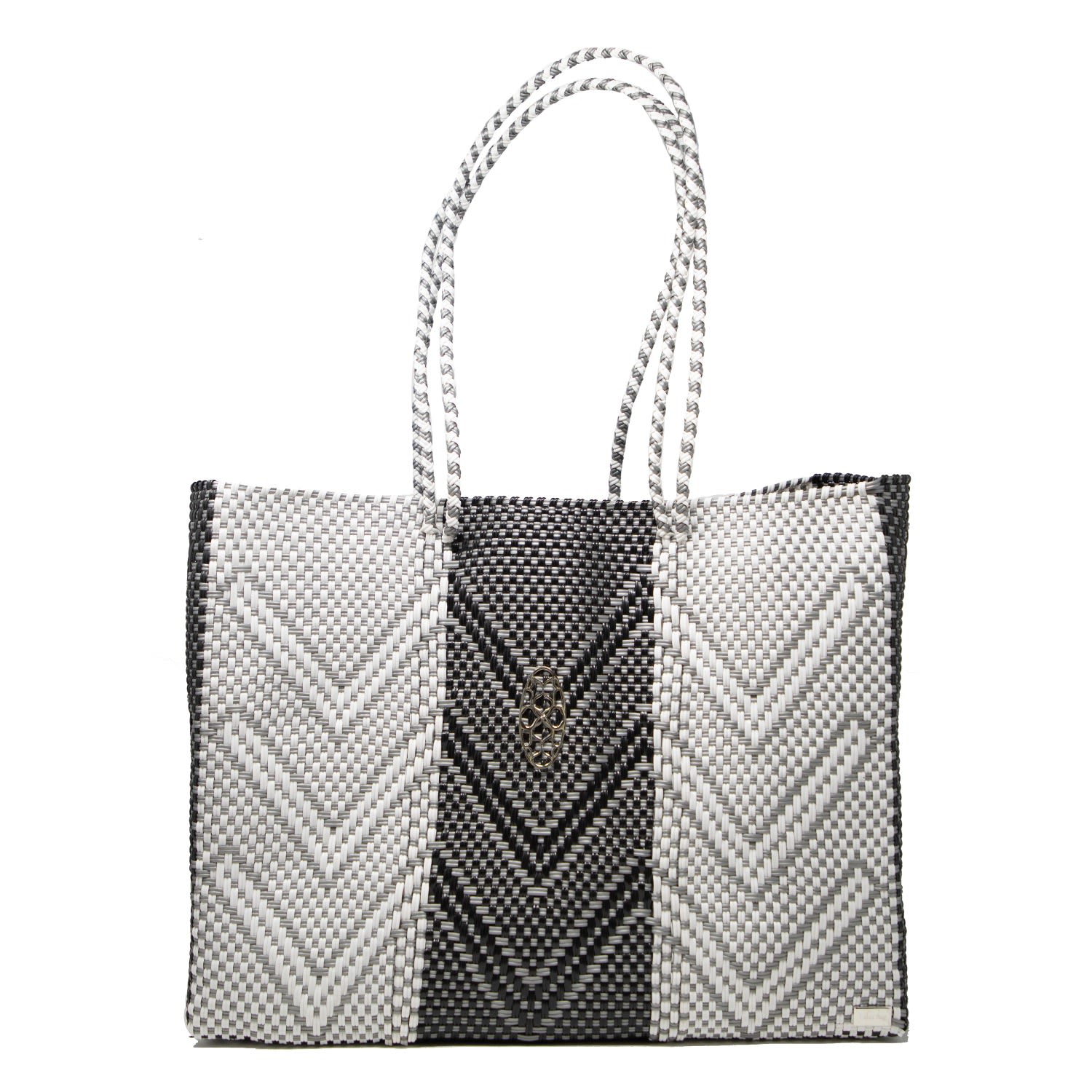 Women’s Grey Chevron Travel Tote With Clutch Lolas Bag