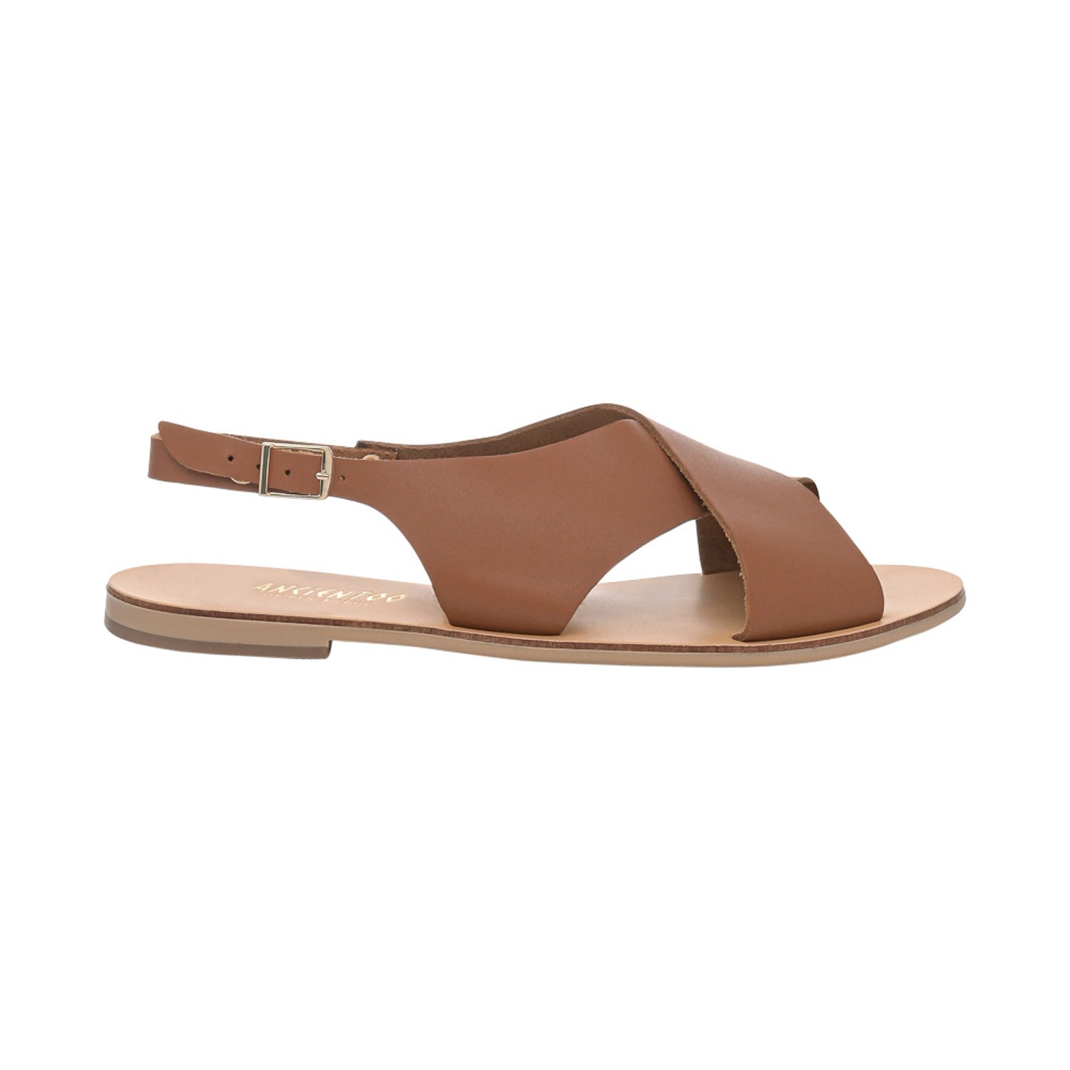 Women’s Brown Sandals Elpis Tan 7 Uk Ancientoo