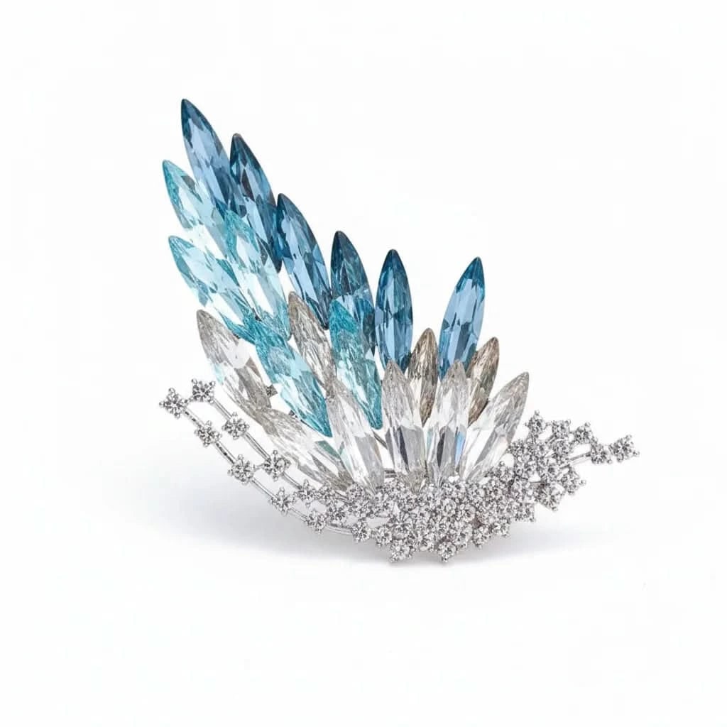 Women's Gradient Butterfly Brooch - Blue | Angel Barocco