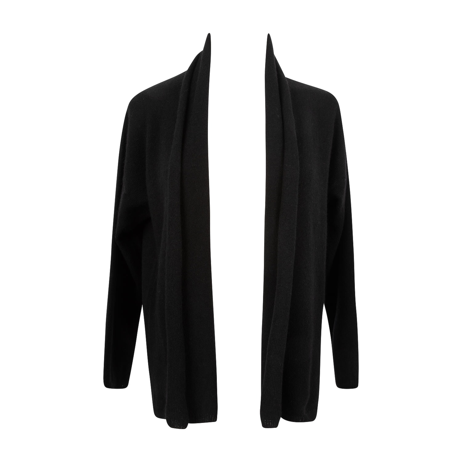 Women’s Shawl Collar Cashmere Cardigan In Black Medium Caz Studio