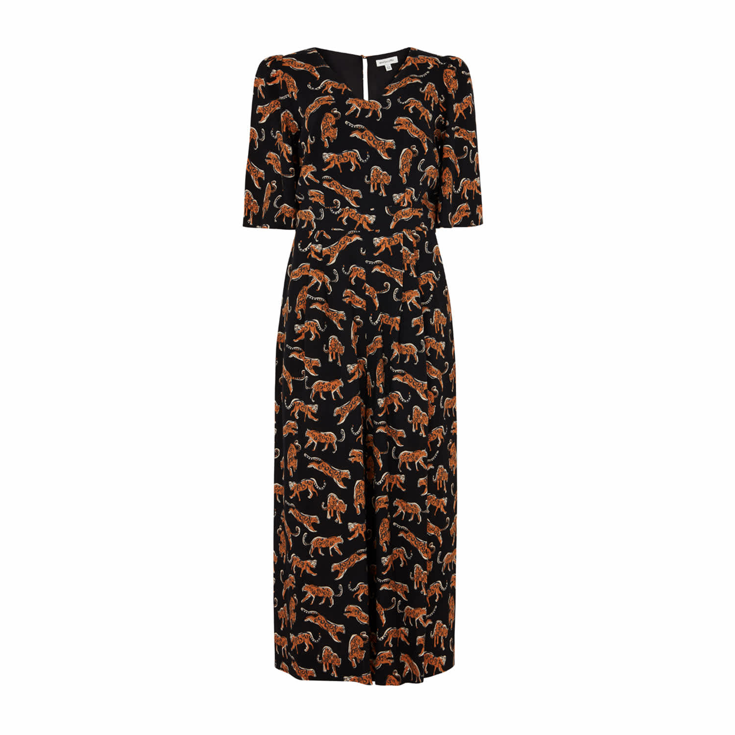 Warehouse animal print jumpsuit on sale
