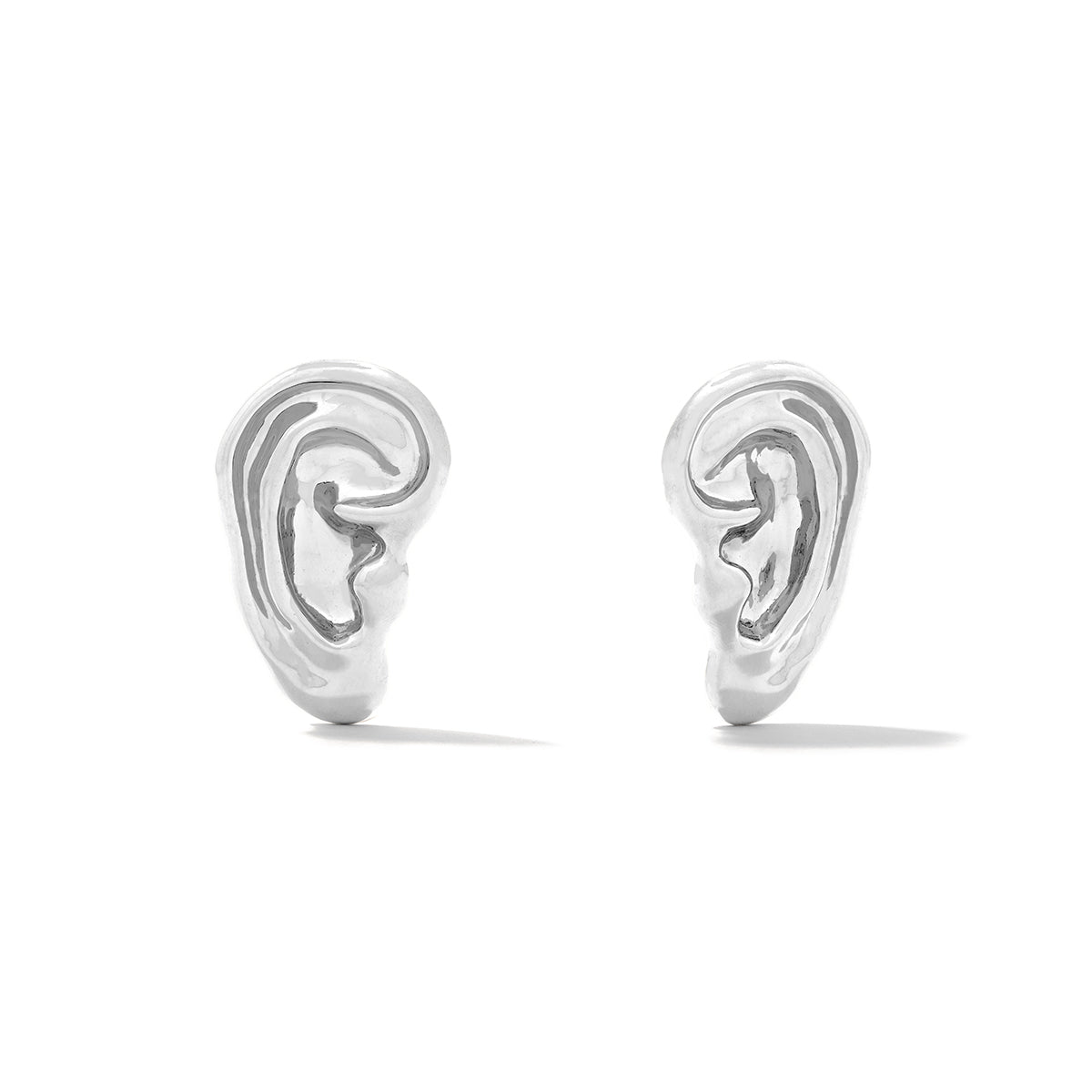 Women’s Eavesdrop Silver Large Earring Minnie Lane