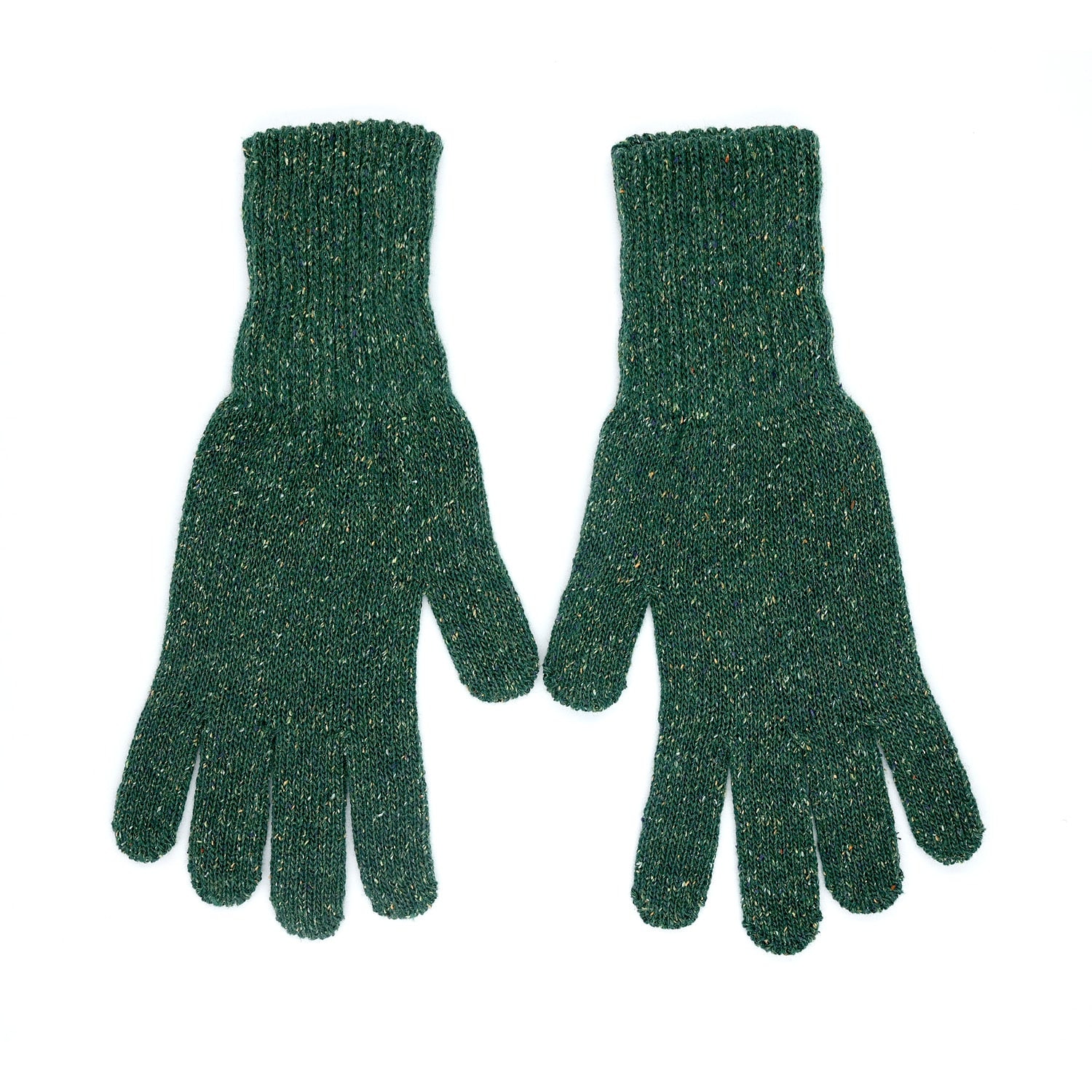 Maison Bogomil Women's Dark Green  Gloves With Ribbed Cuffs In Green