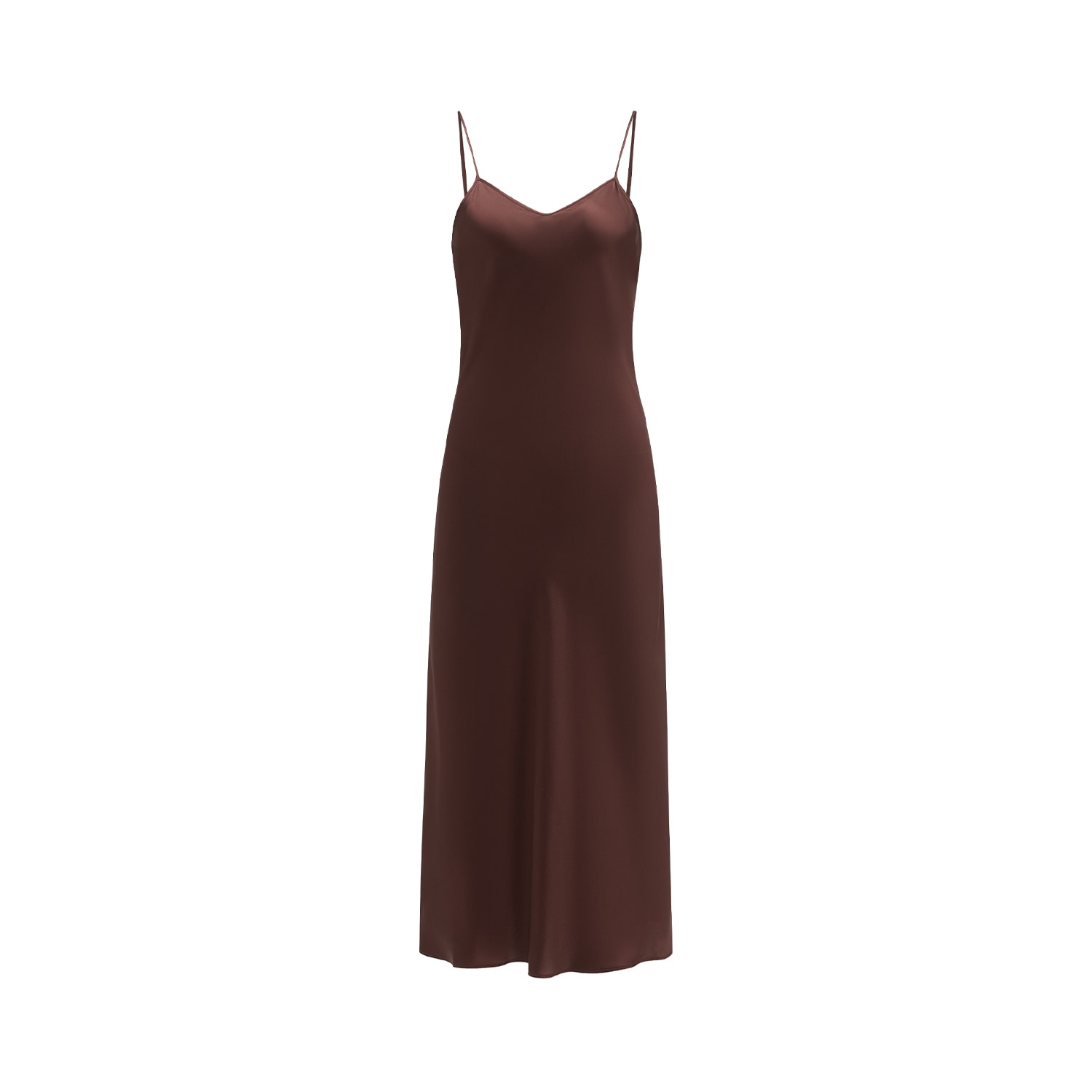 Not Just Pajama Women's Timeless Collection Silk Slip Dress - Brown In Brown