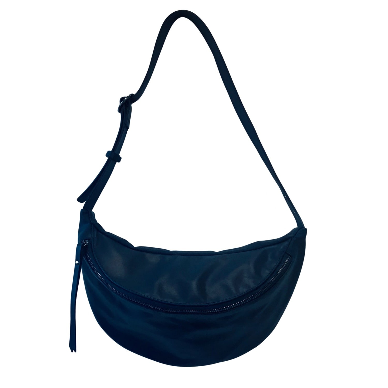 Katerina Nyc Women's Blue Smooth Leather Sling Bag - Navy In Blue