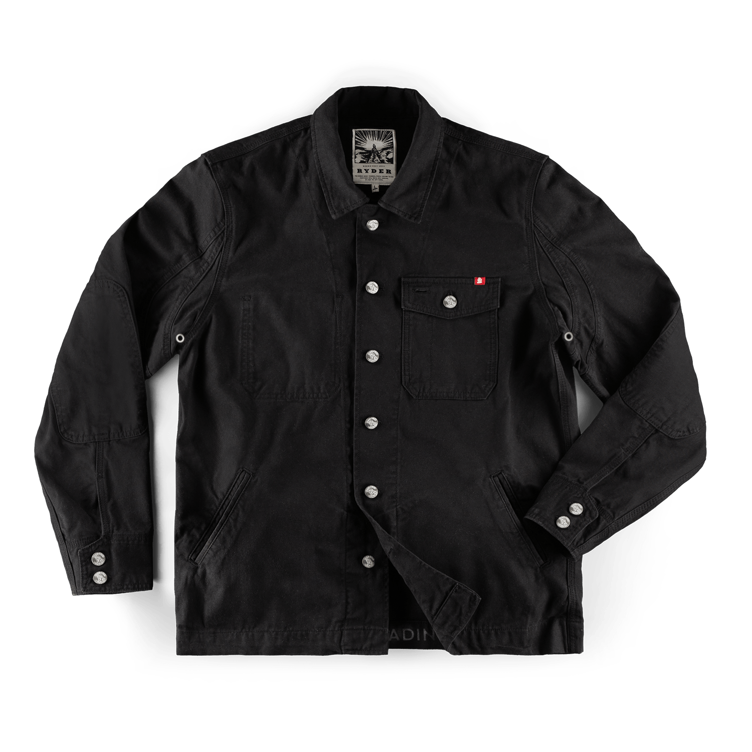 &sons Trading Co Men's Ryder Hardwear Canvas Jacket Black In Black