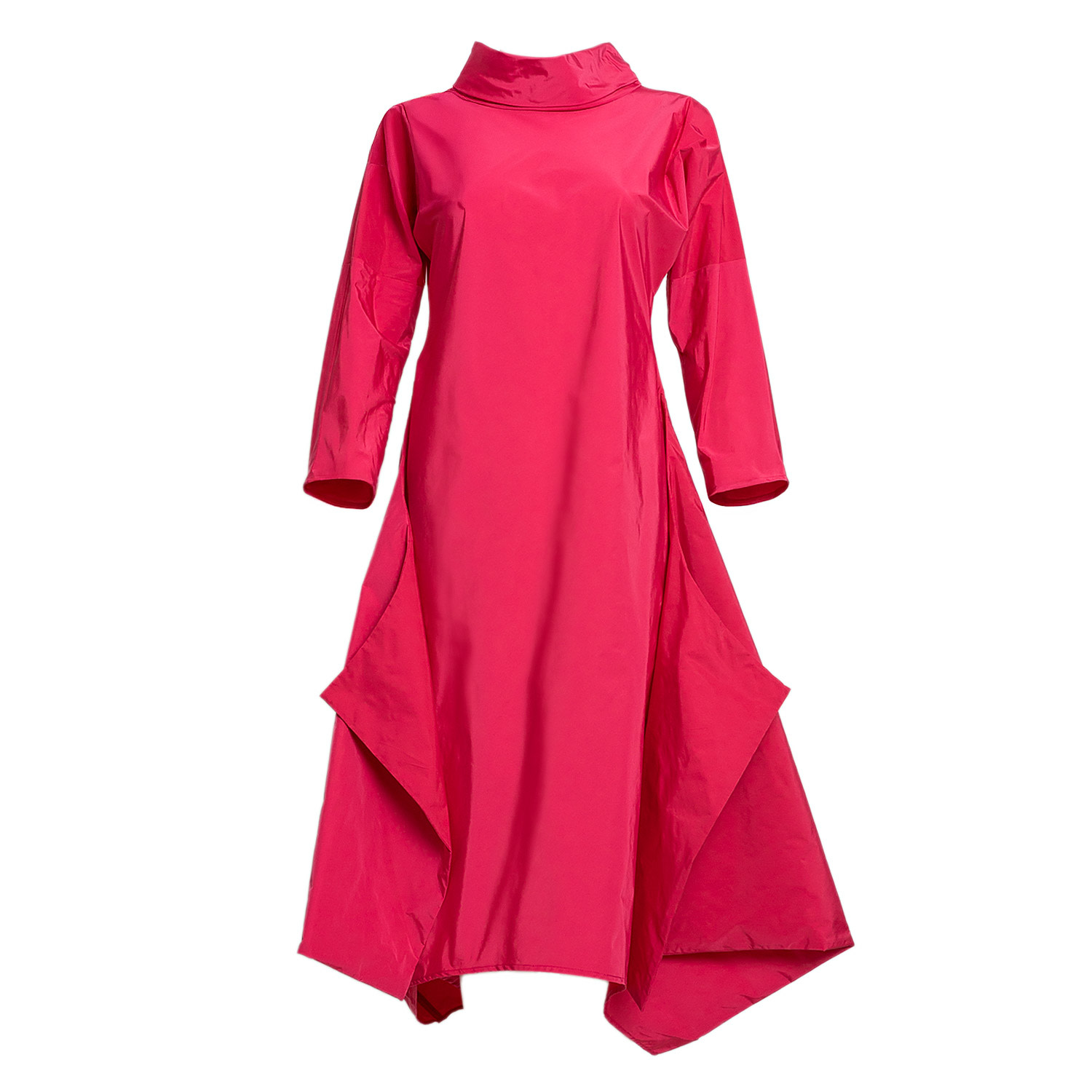 Bianca Popp Women's Many Angles Dress In Strong Pink Taffeta In Red