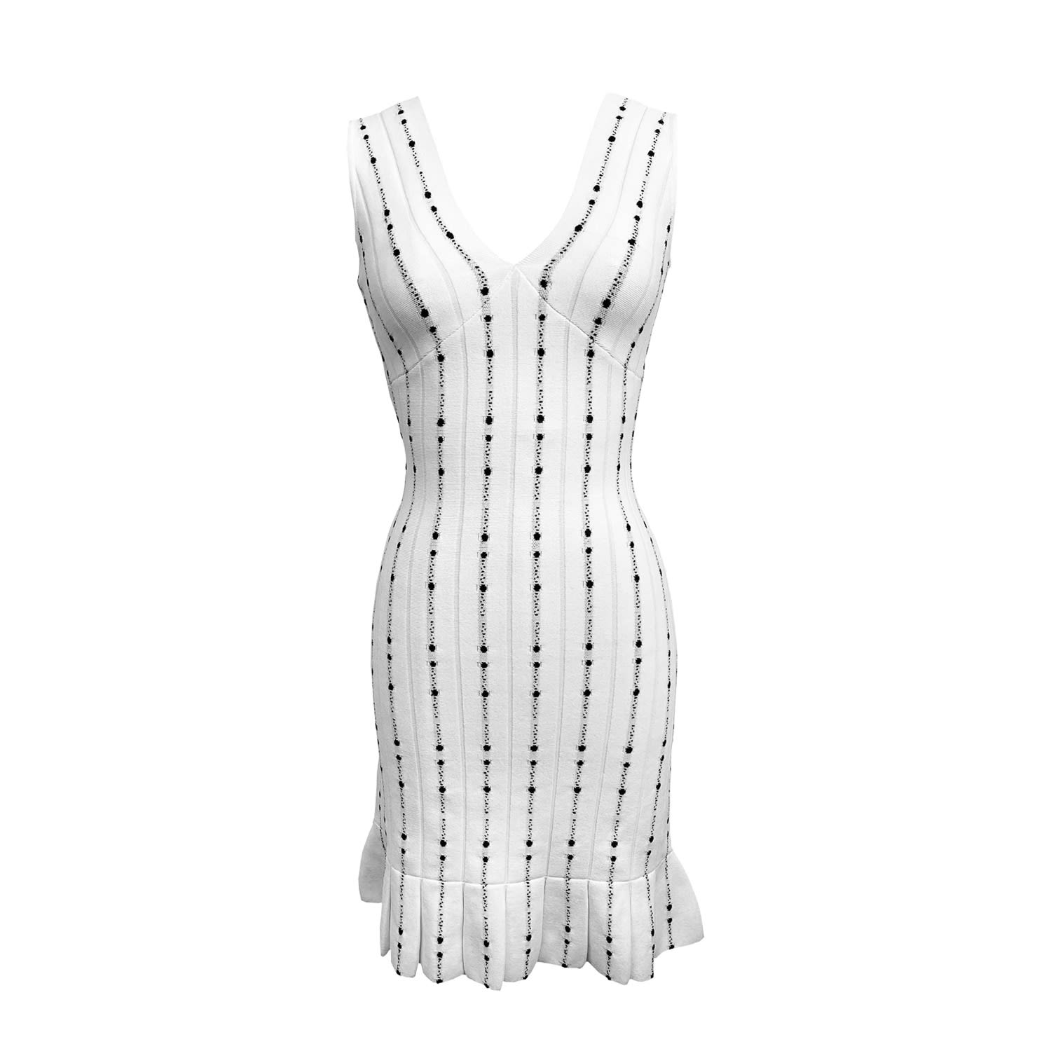 Women’s Valentina Dress In Off White/Black Combo Large Viavai