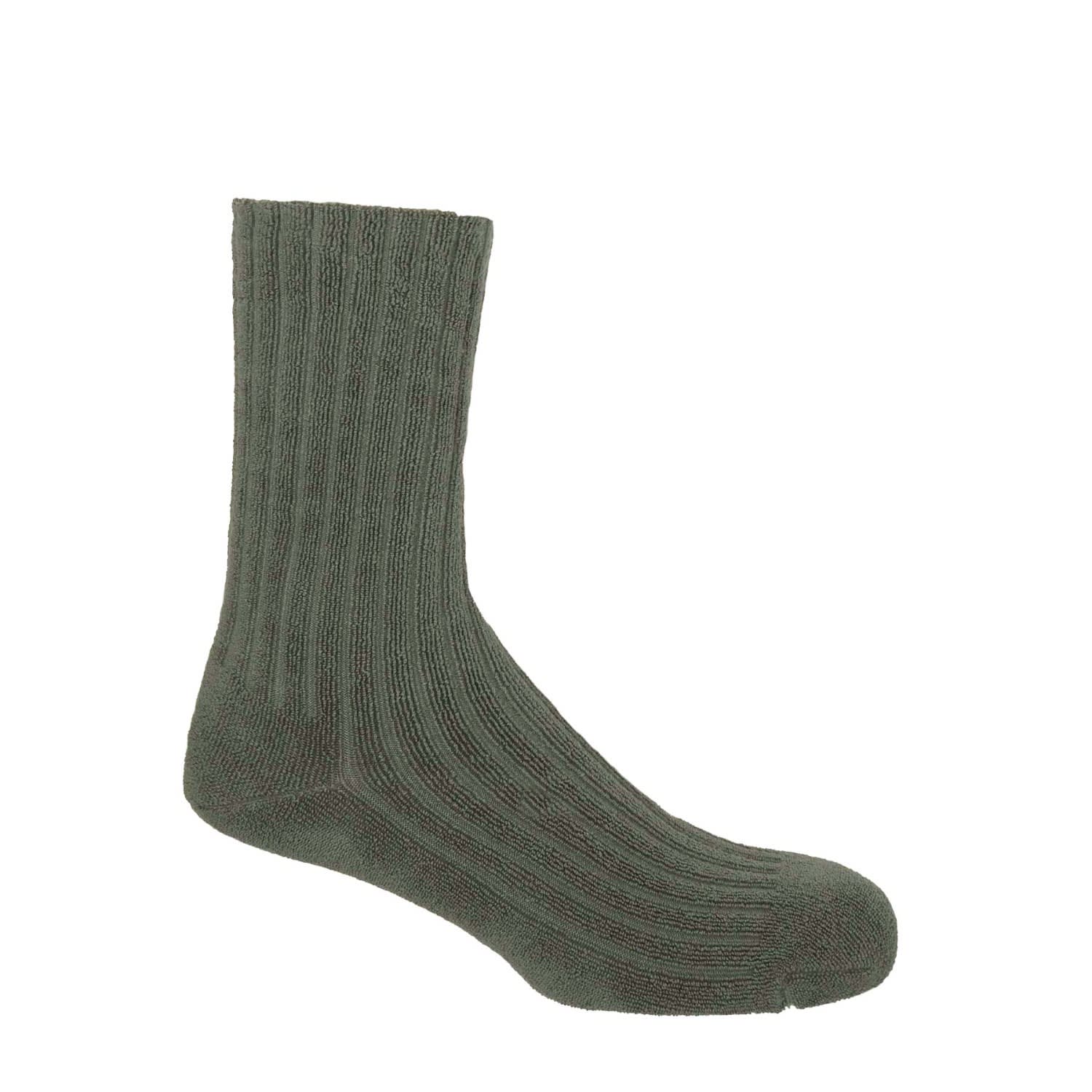 Peper Harow - Made In England Ribbed Men's Bed Socks - Grey
