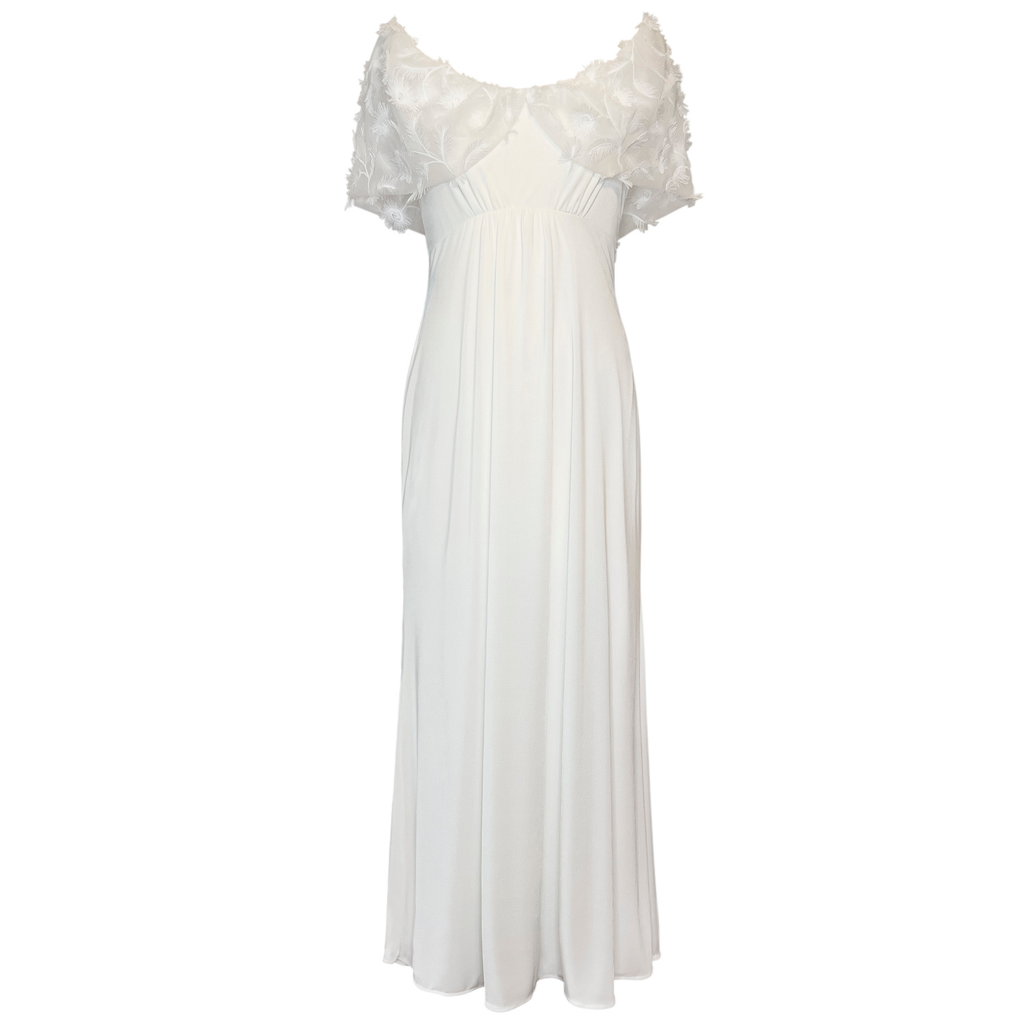 Alie Street London Women's White Juliette Cape Wedding Gown In Ivory In White