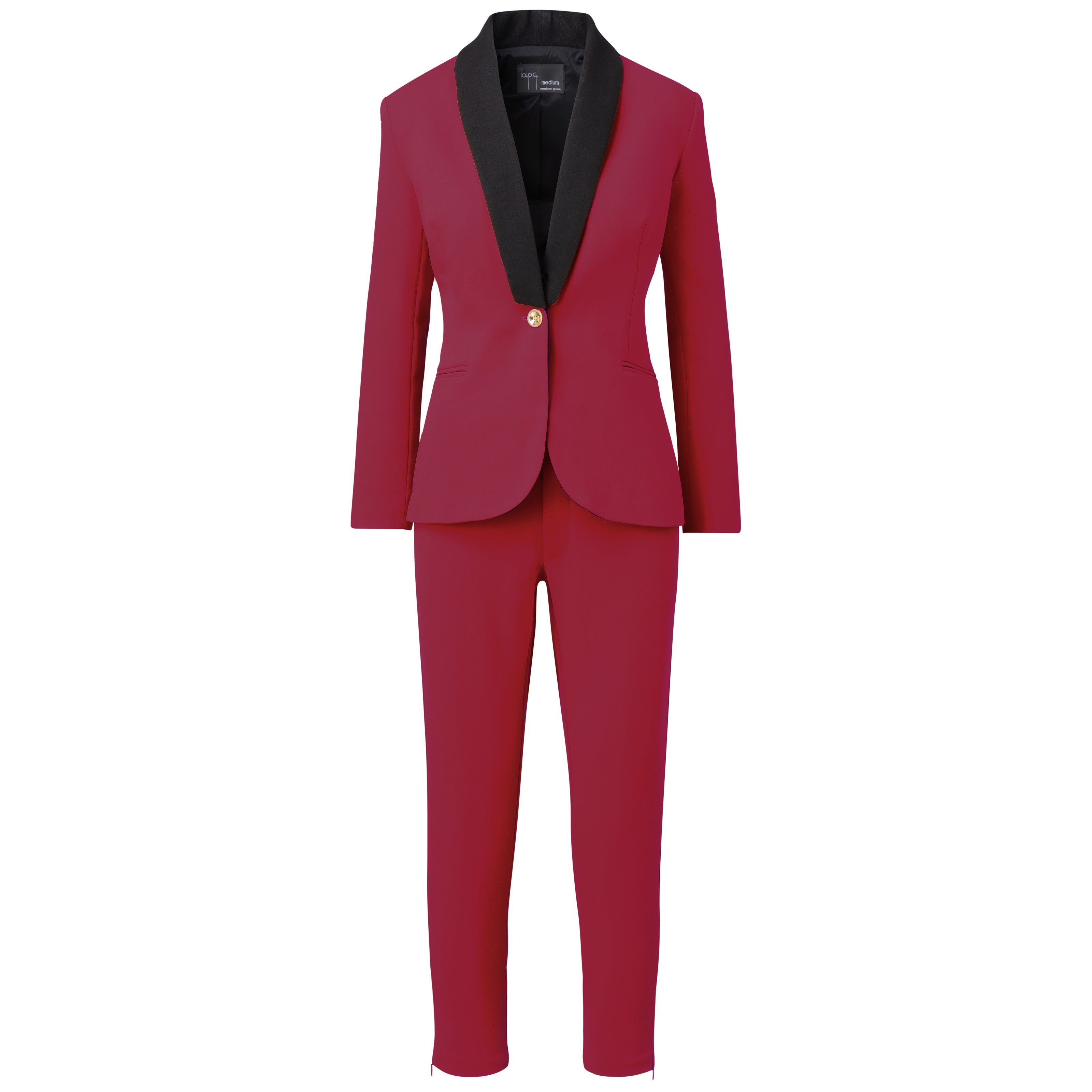 Pink / Purple Women’s Tailored Stretch Suit Set — Fuchsia Pink | XXL | Layo G