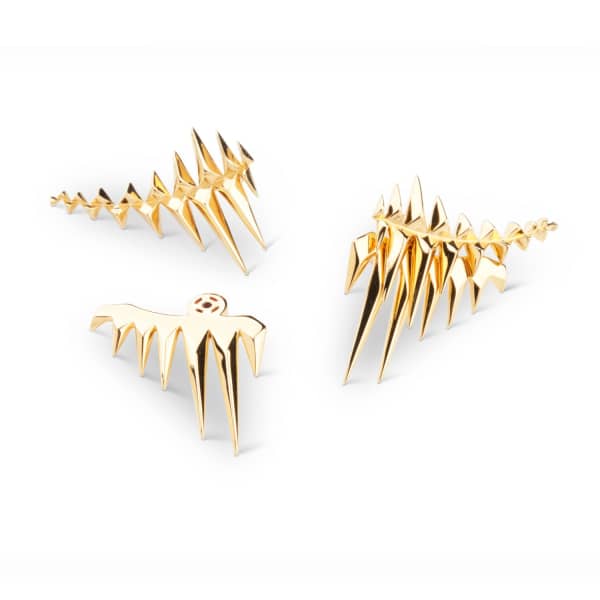 Gucci Black Sea Glacier Earrings Gold In Earrings