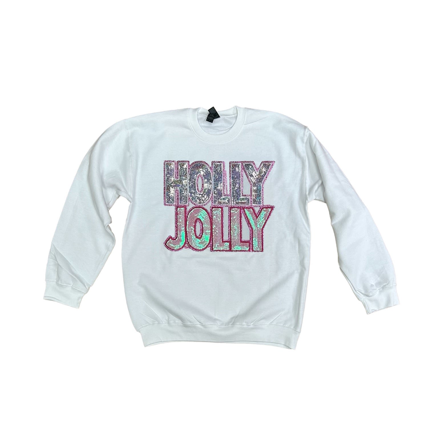 Lilly Loves Women's Holly Jolly White Christmas Sweater In White